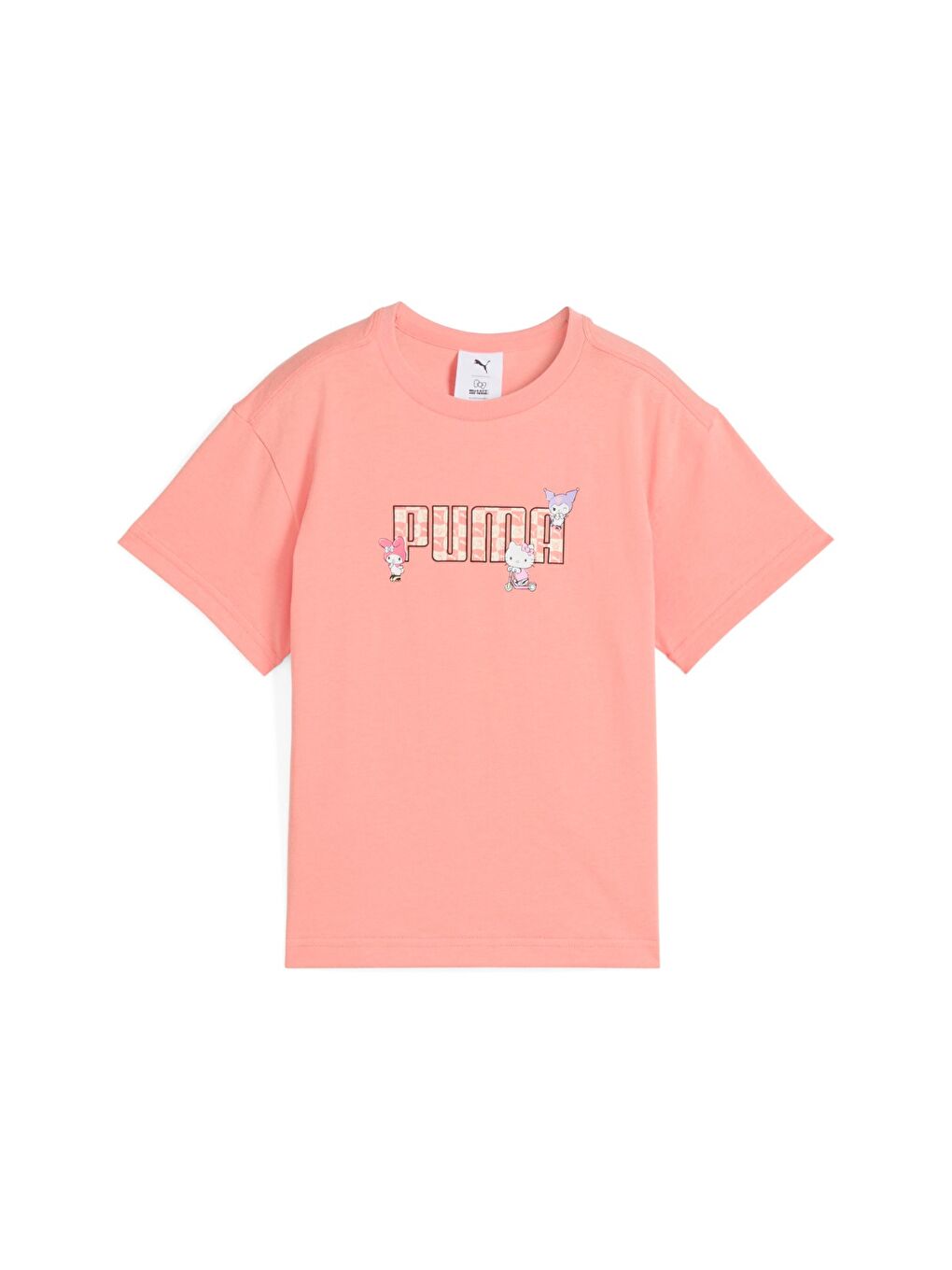 X Hk&Fr Graphic Kız Çocuk Pembe Yuvarlak Yaka Tişört-3