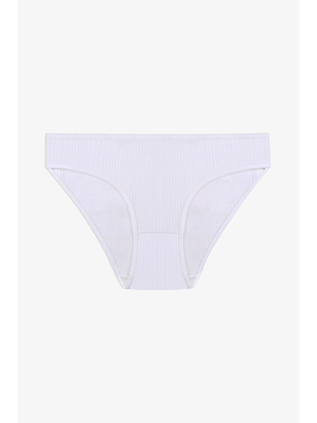 Siyah Kadın 3'lü Pamuklu Fitilli Külot-2