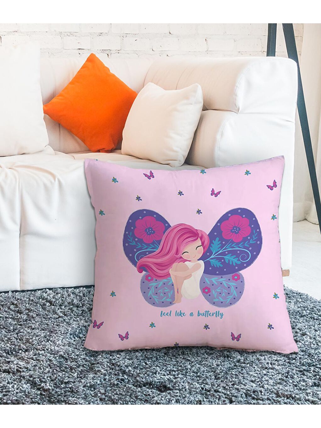 Karışık Dijital Baskılı 65x65 cm Yer Minderi Ve Bahçe Minderi-1