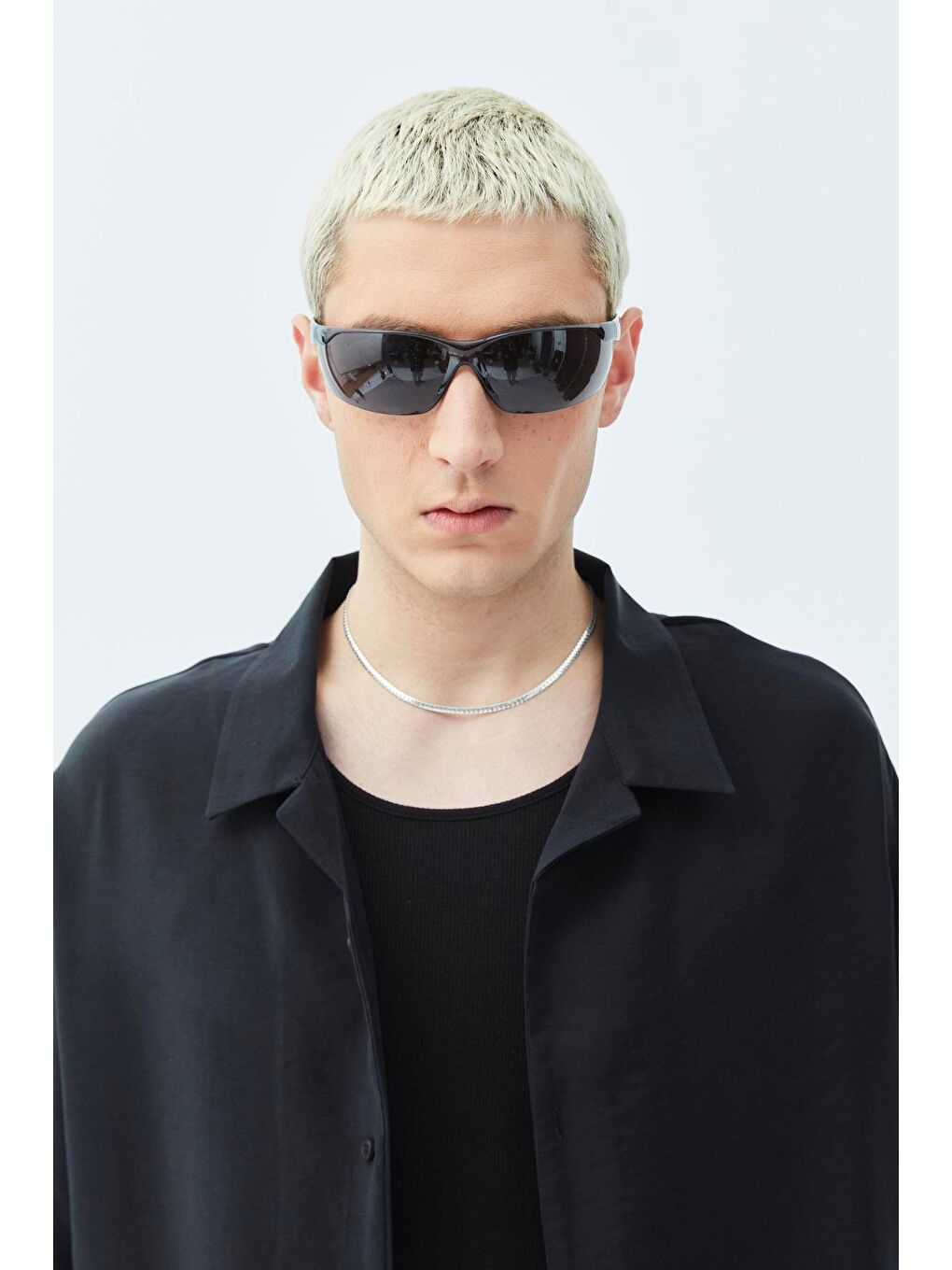 Basıc Oversize Keten Takım Siyah-2