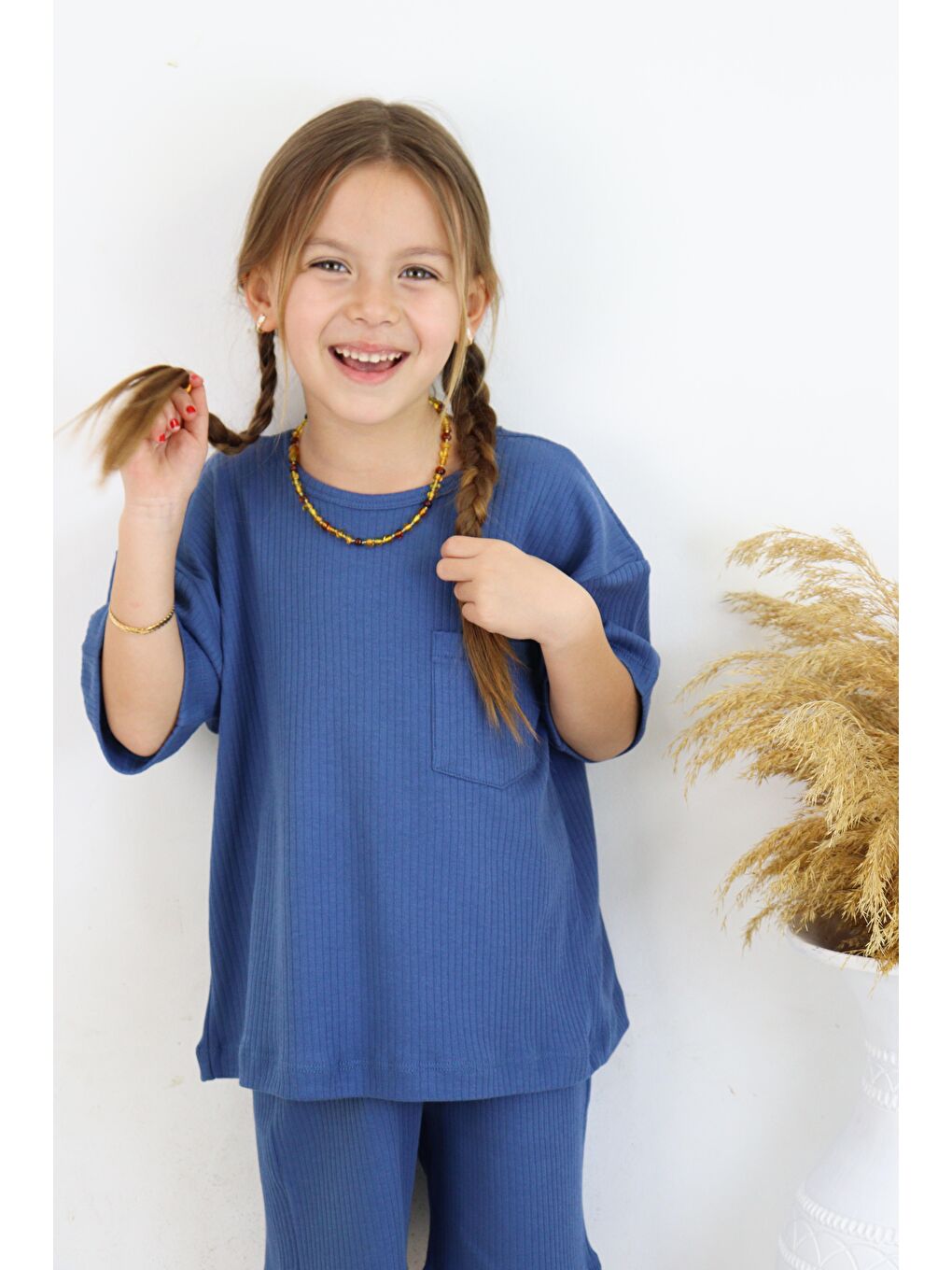 Miababy Indigo Raporlu İnterlok İkili Takım - 1