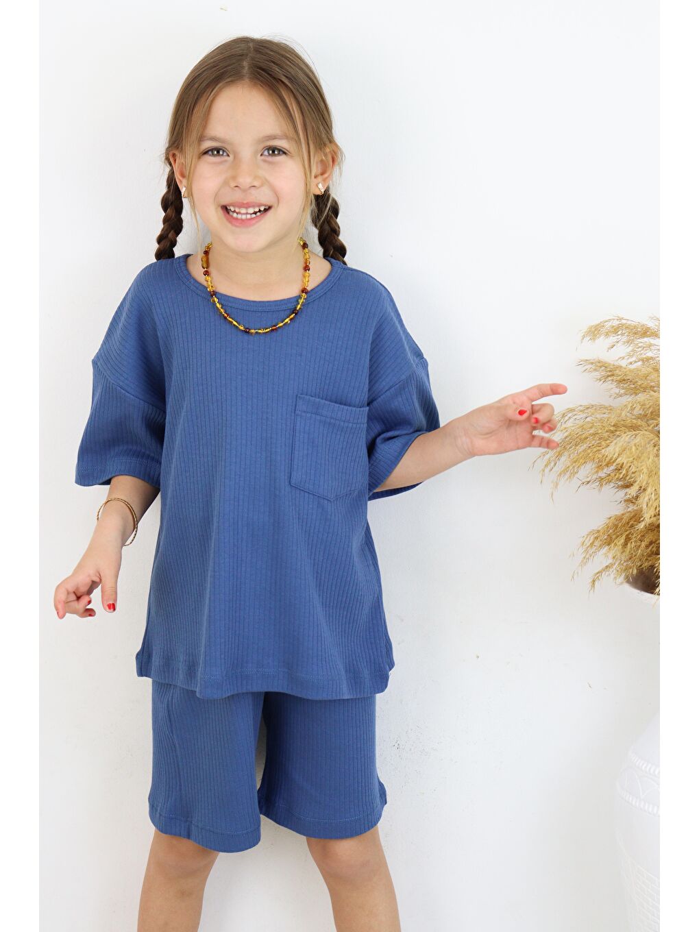 Miababy Indigo Raporlu İnterlok İkili Takım - 2