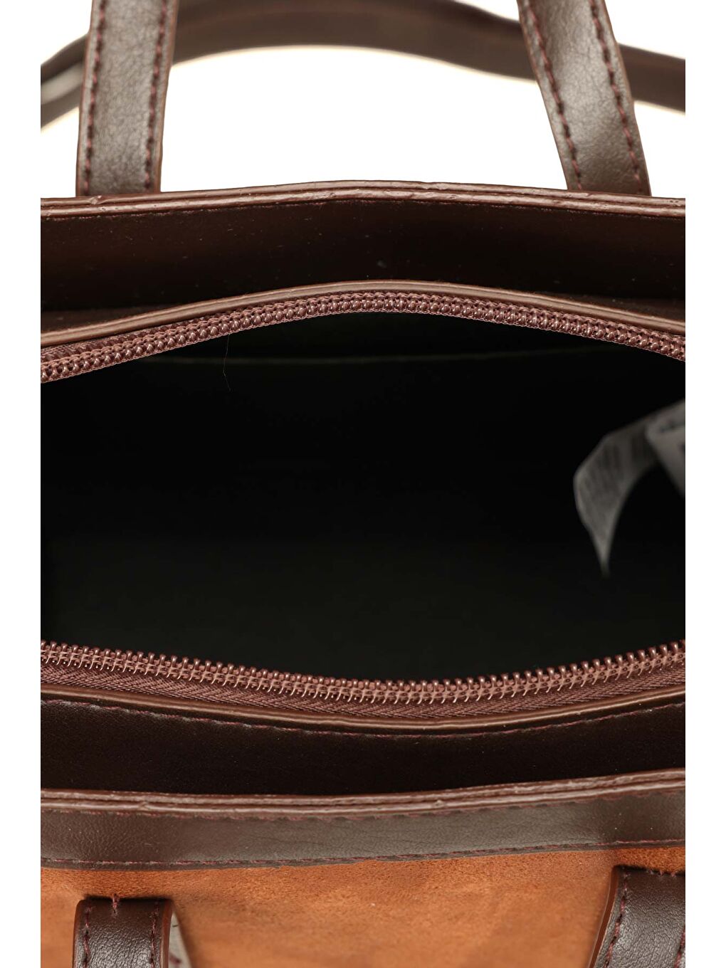 Kahverengi SUET WESTERN EL 5PR Taba Kadın El Çantası-3