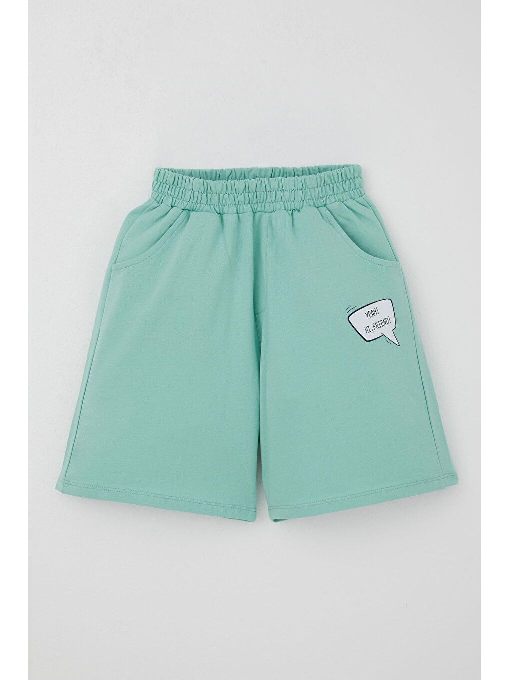 Erkek Çocuk Şortlu Takım Jetski Tutkunu Havalı Dinozor Baskılı Açık Gri Melanj (5-9 Yaş)-2