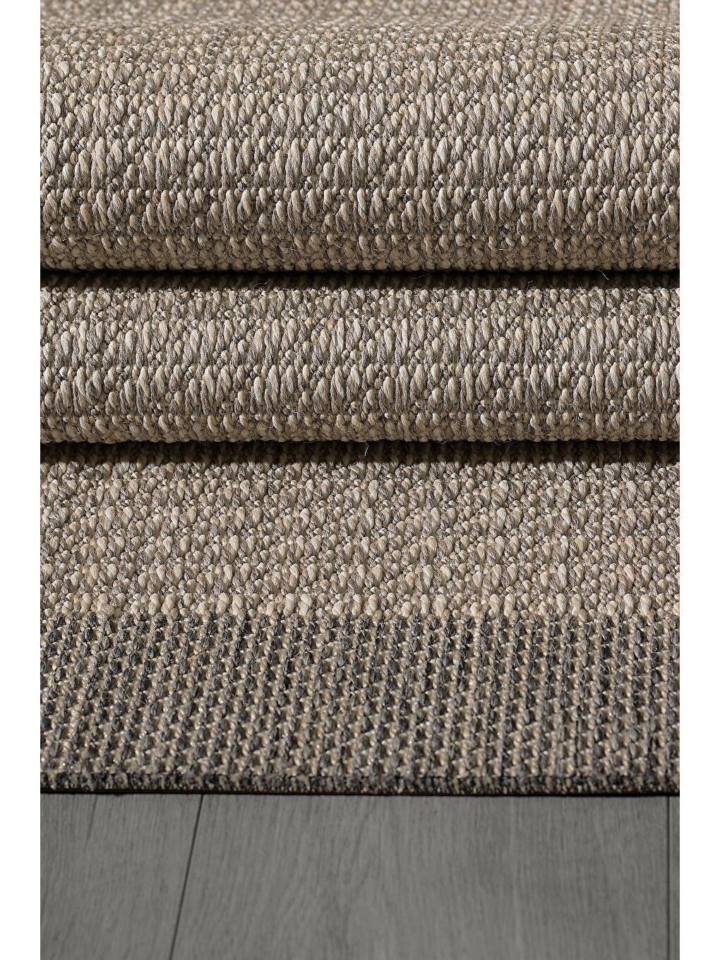 Konfor Halı Bej Sisalux 3091 Bej Jüt Tabanlı Modern Dokuma Kilim Sisal Hasır Halı-80x150 - 2