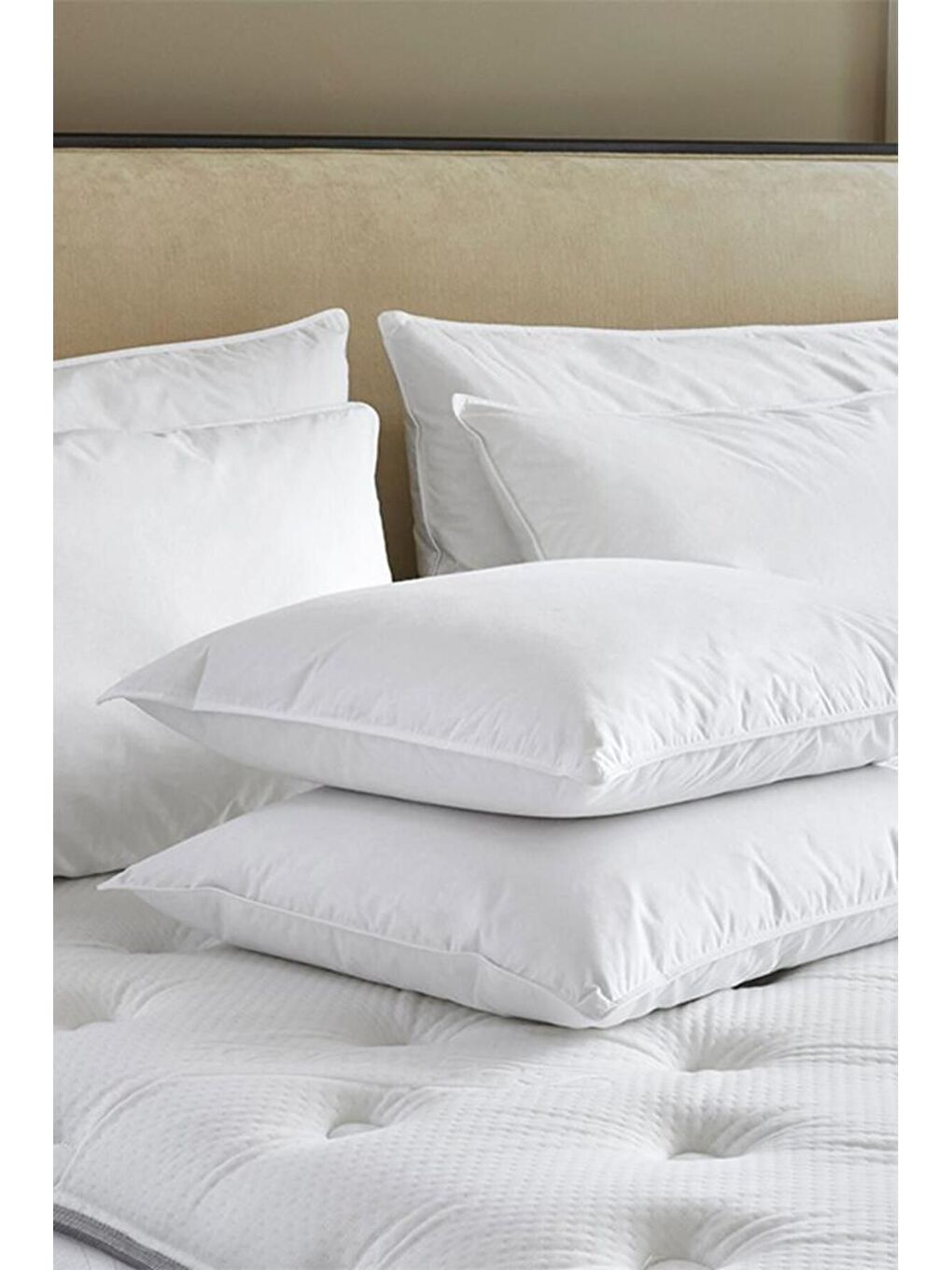 Beyaz 2 Adet Boncuk Silikon Yastık 800 Gr Adet 50x70 cm