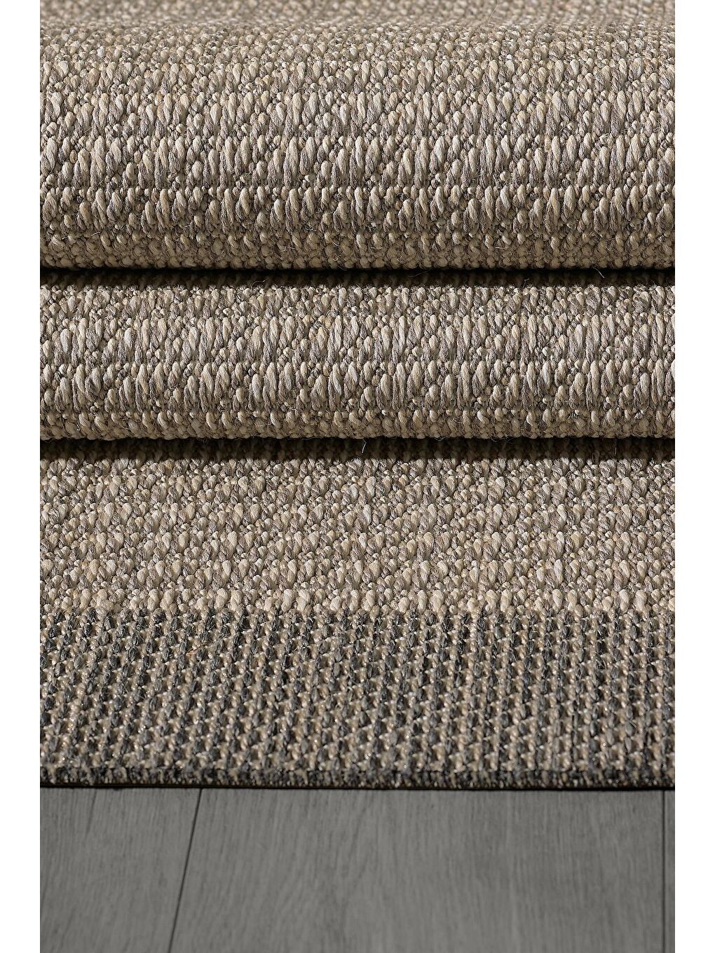 Sisalux 3091 Bej Jüt Tabanlı Modern Dokuma Kilim Sisal Hasır Halı-160x230-1