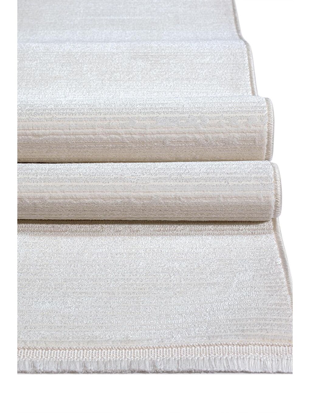 Ekru Konfor Parla 5786 Krem Kadife İplikli Salon Mutfak Oturma Odası Halısı Modern Dokuma Halı-80x300-1