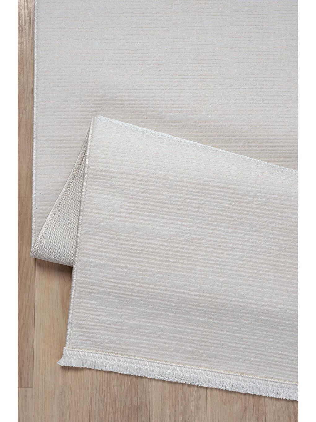 Ekru Konfor Parla 5786 Krem Kadife İplikli Salon Mutfak Oturma Odası Halısı Modern Dokuma Halı-80x300-2