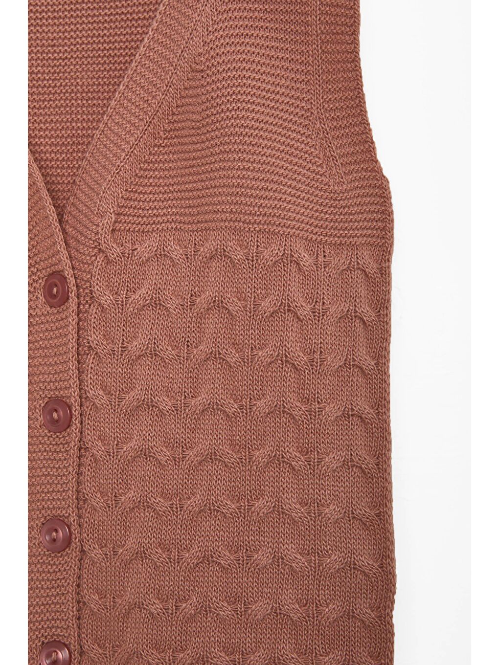 Erkek Çocuk Pembe Bebek Triko Yelek - 24070-1