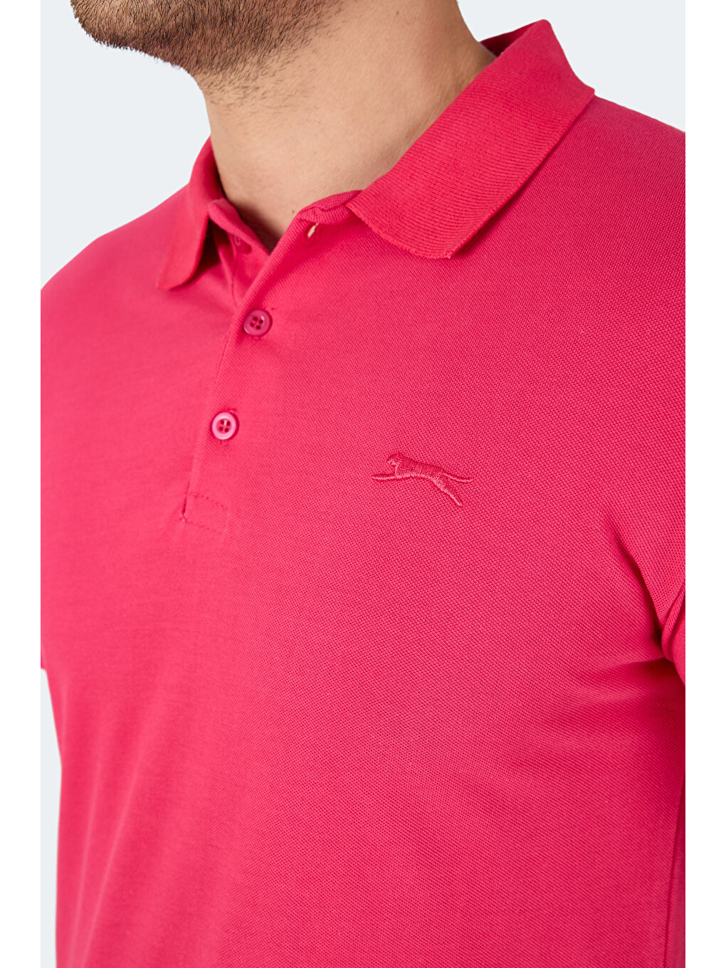 SOHO Erkek %100 Pamuk Tişört Fuşya-5