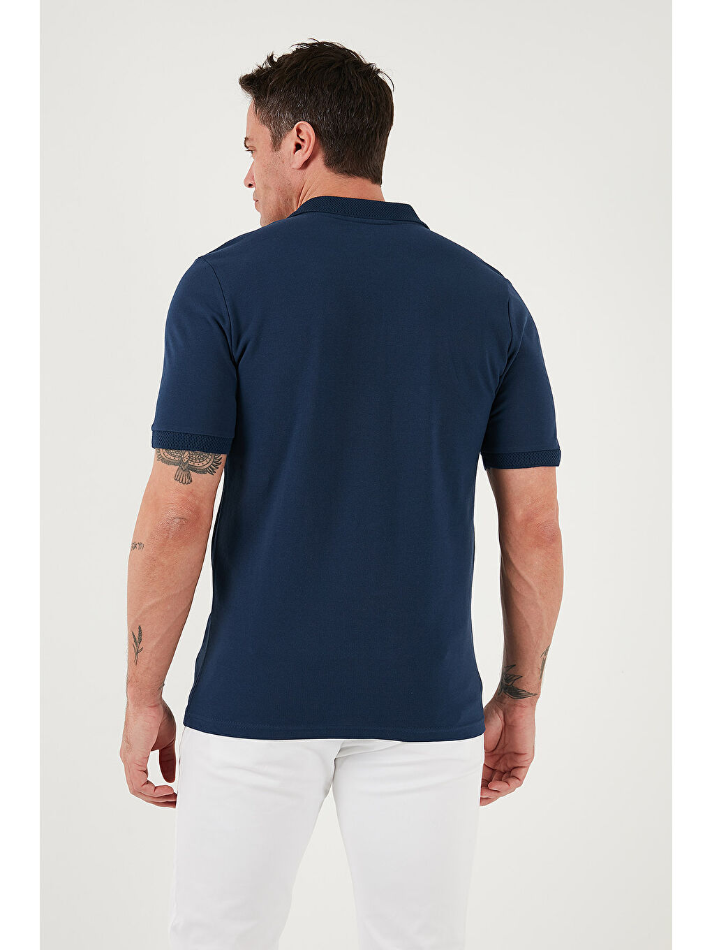 İndigo Pamuklu Regular Fit Yarım Fermuarlı Polo Yaka Tişört 5903008-6