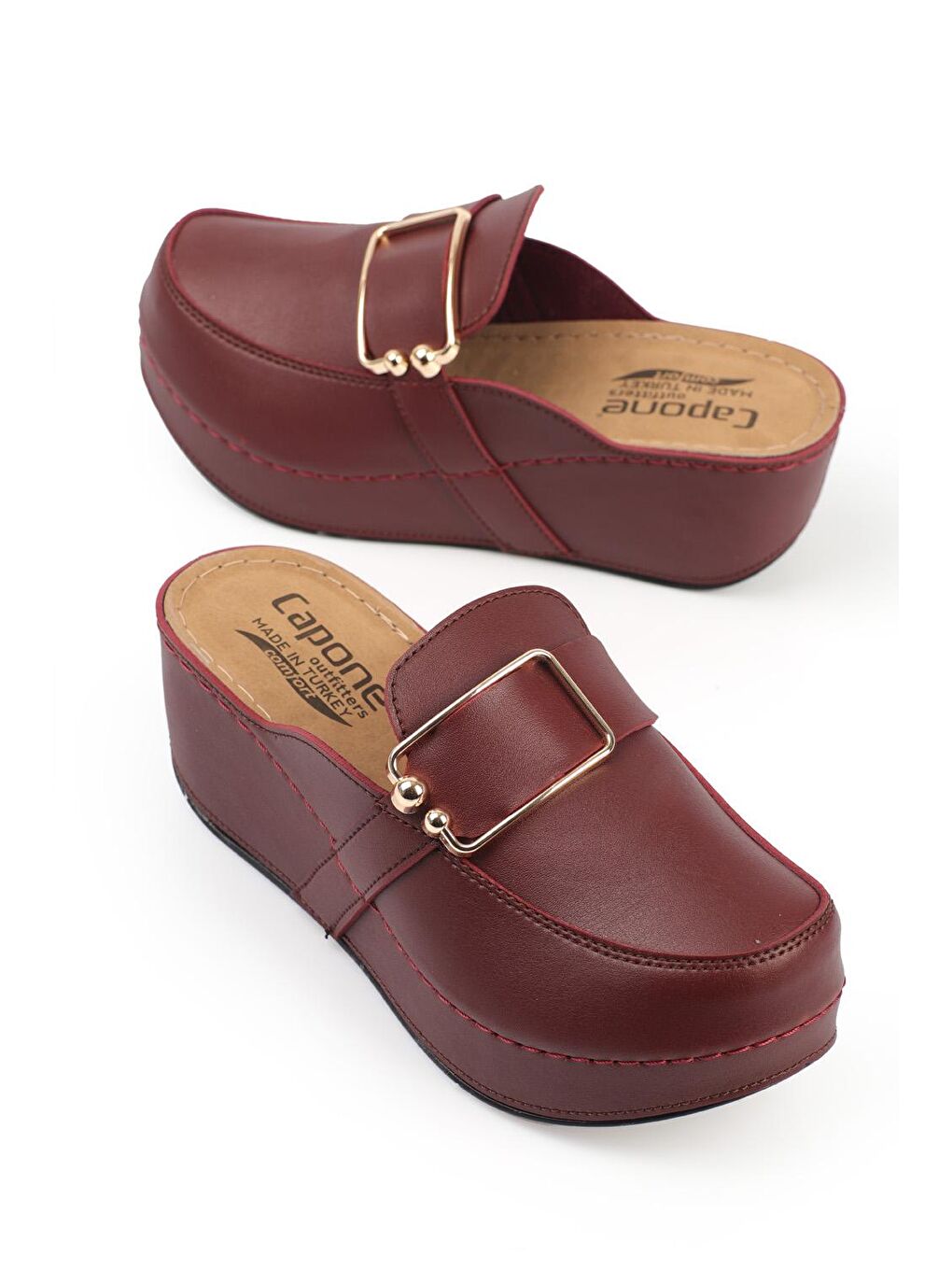 Bordo 612001 Kadın Terlik-1