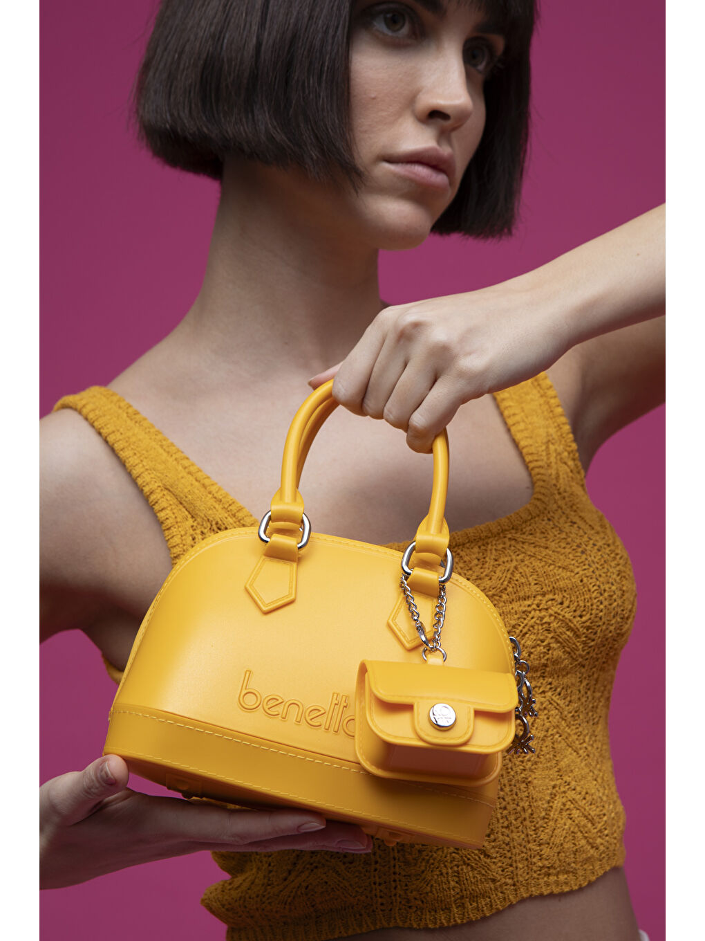 Kadın El Çantası Sarı BNT1449-2