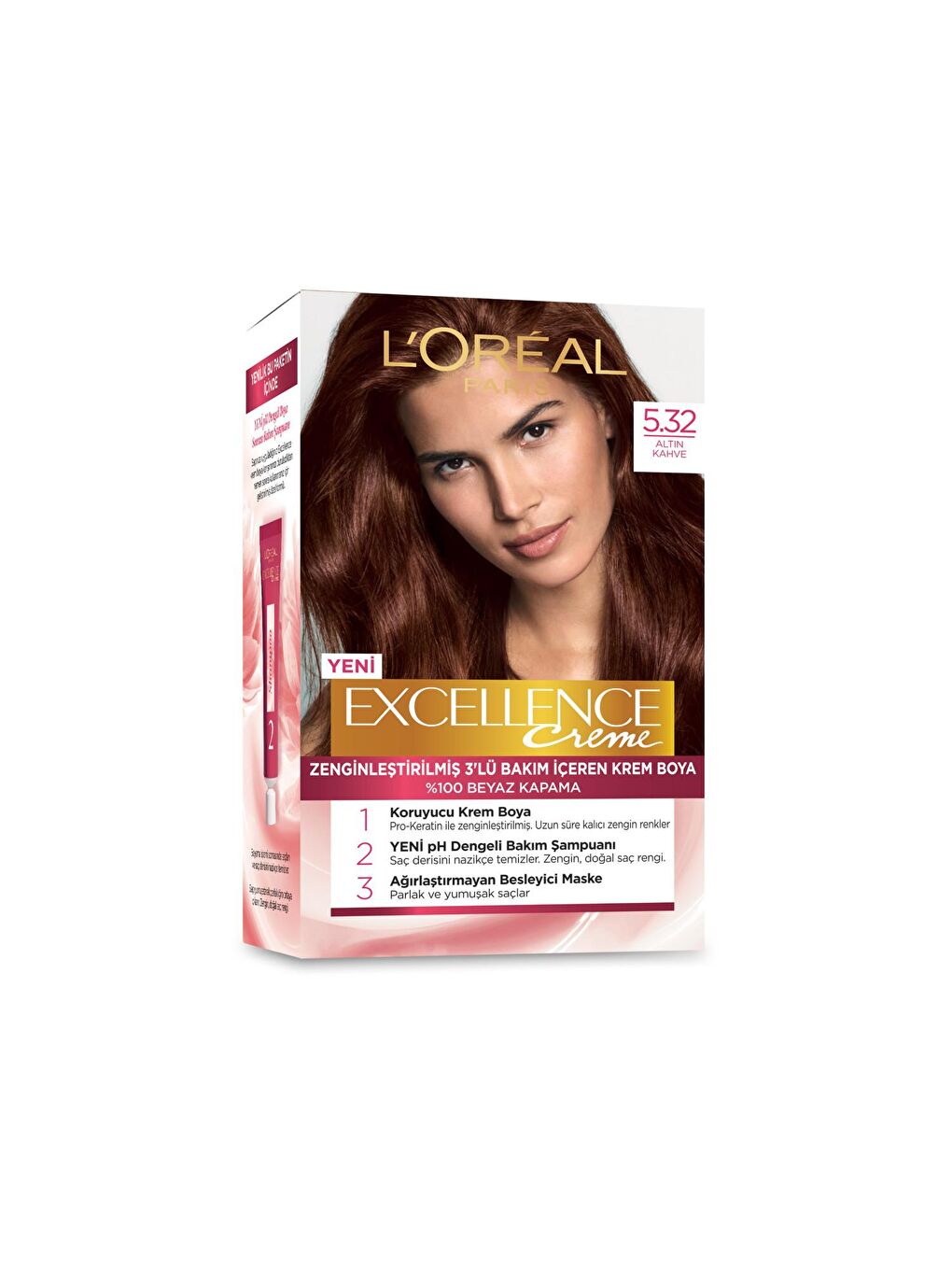 Excellence Creme Saç Boyası - 5.32 Altın Kahve-1