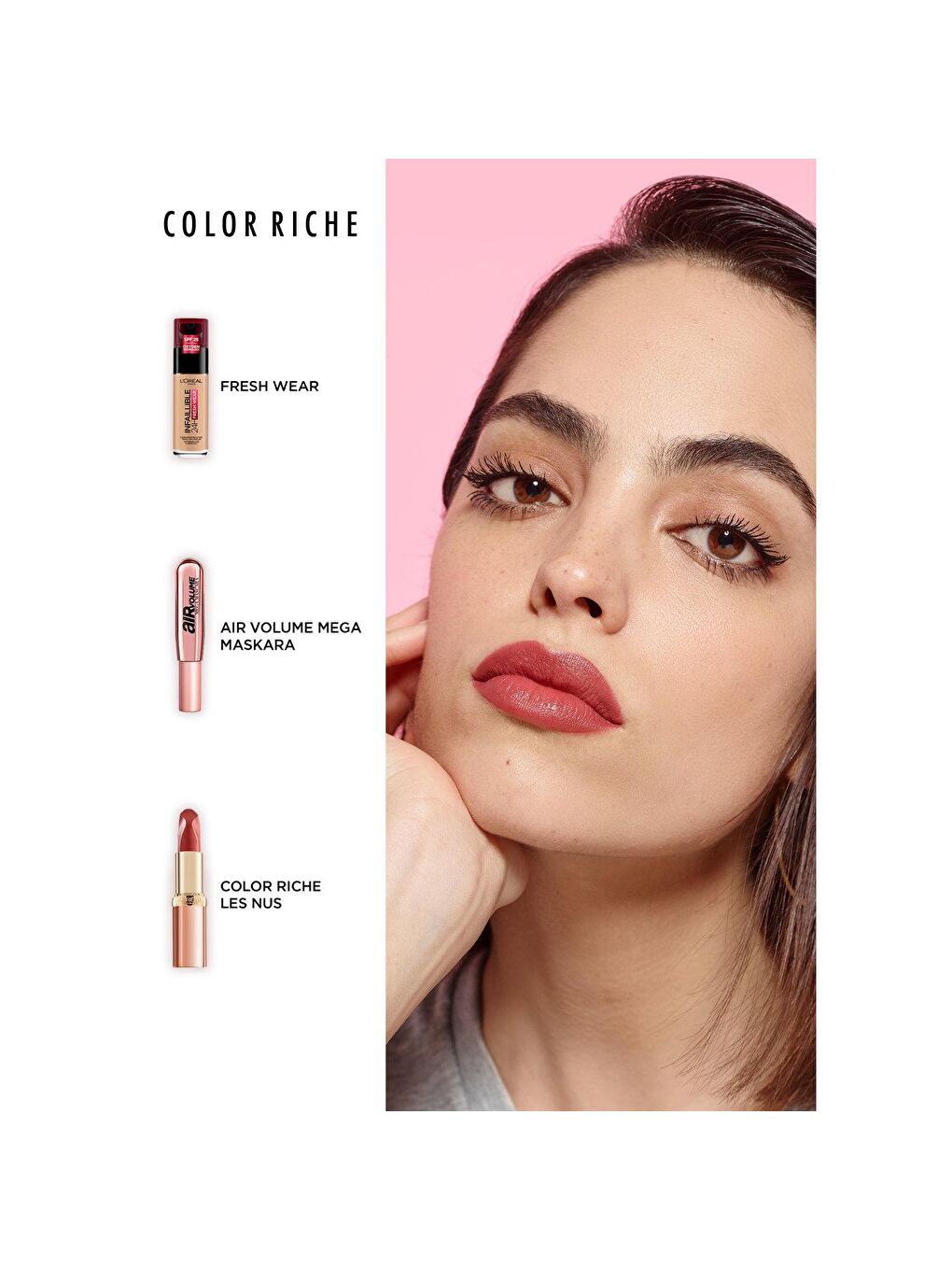 L'Oreal Paris Kırmızı Color Riche Les Nus Ruj 176 Nu Irrevent - 5