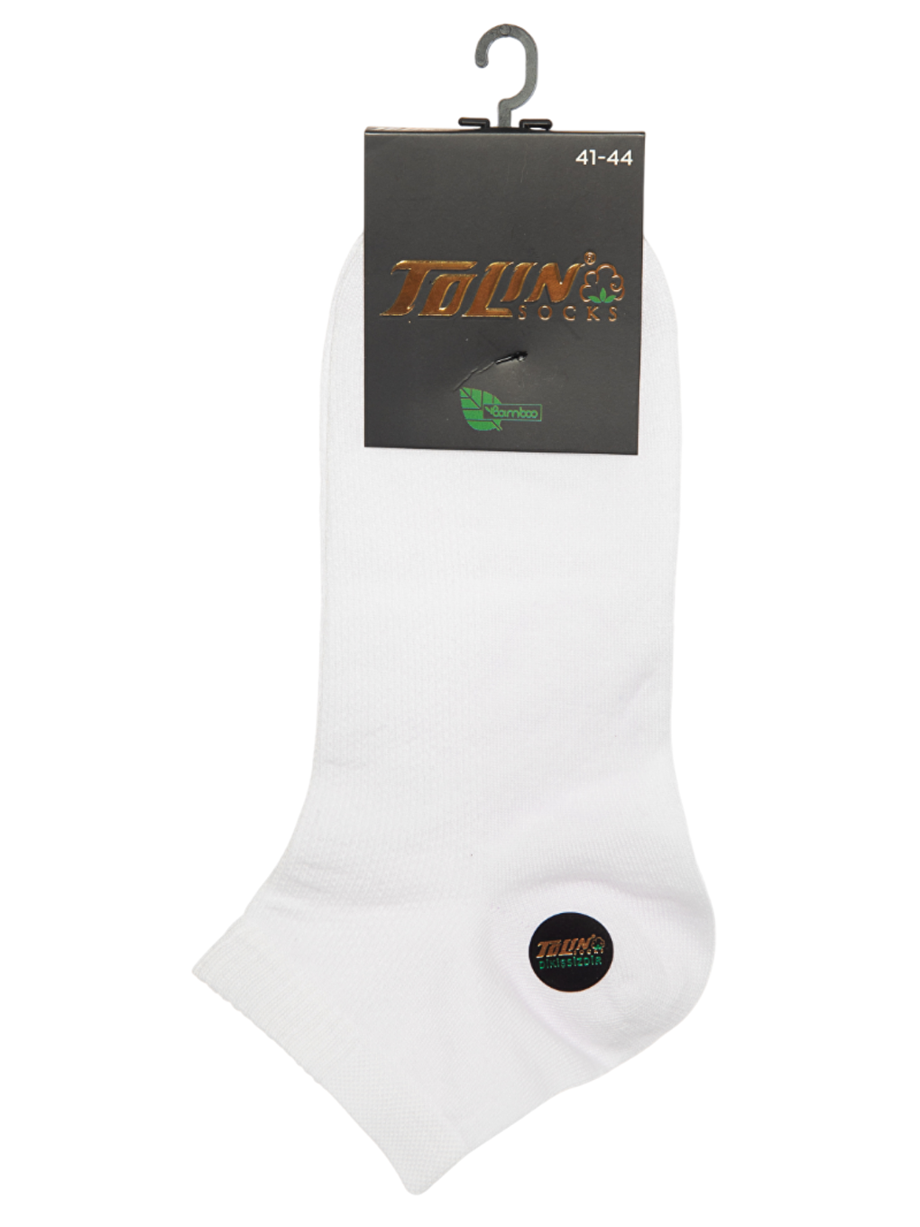 Erkek 12 li Bambu Beyaz Jakarlı Dikişsiz Patik Çorap Seti 10500-1