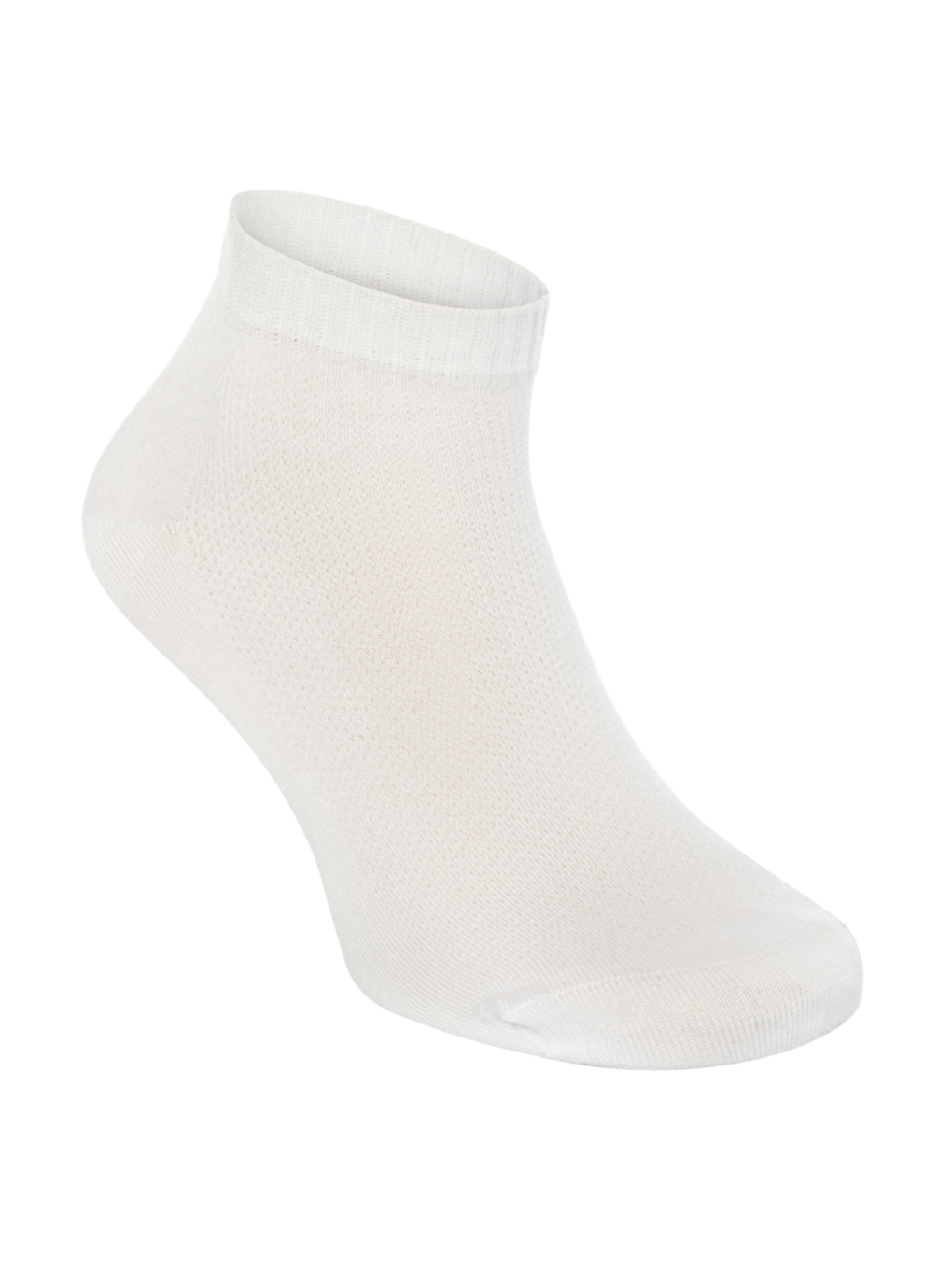 Erkek 12 li Bambu Beyaz Jakarlı Dikişsiz Patik Çorap Seti 10500-2