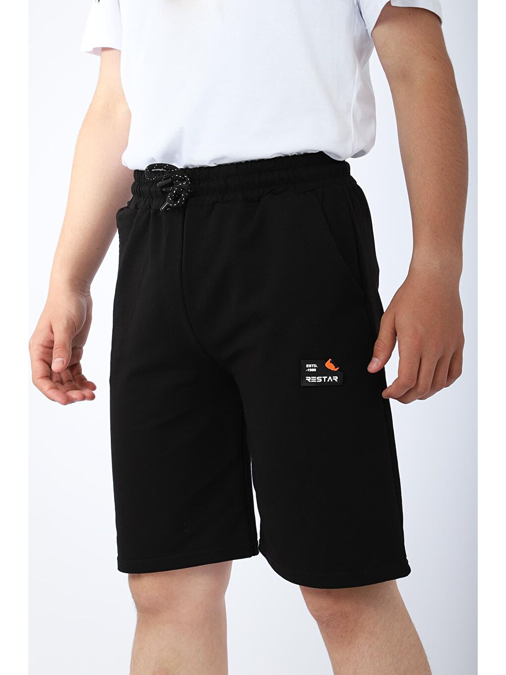 Beyaz Erkek Çocuk Tshirt Şort Yazlık Takım Never Give Up Baskılı-3