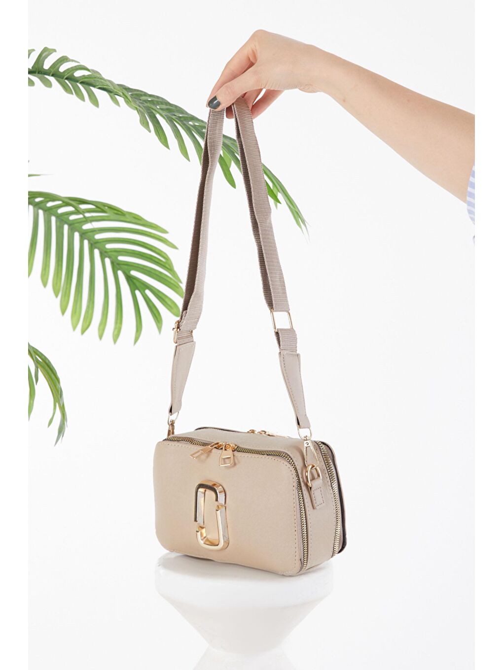 Bej Kadın Vizon Çanta - 23969-1