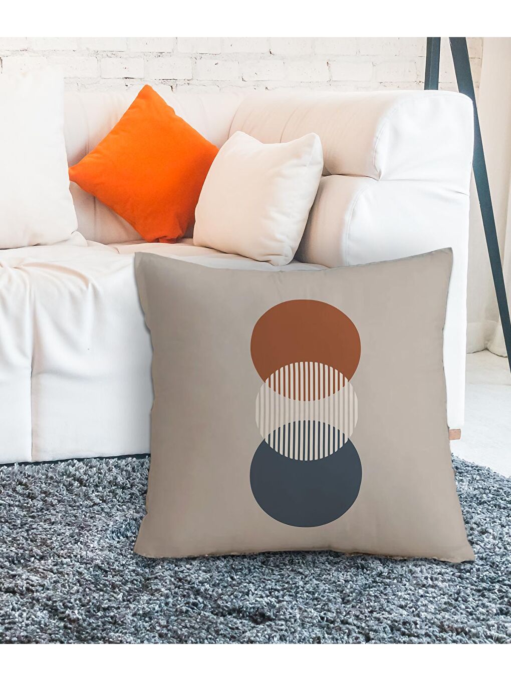 Karışık Dijital Baskılı 65x65 cm Yer Minderi Ve Bahçe Minderi-1