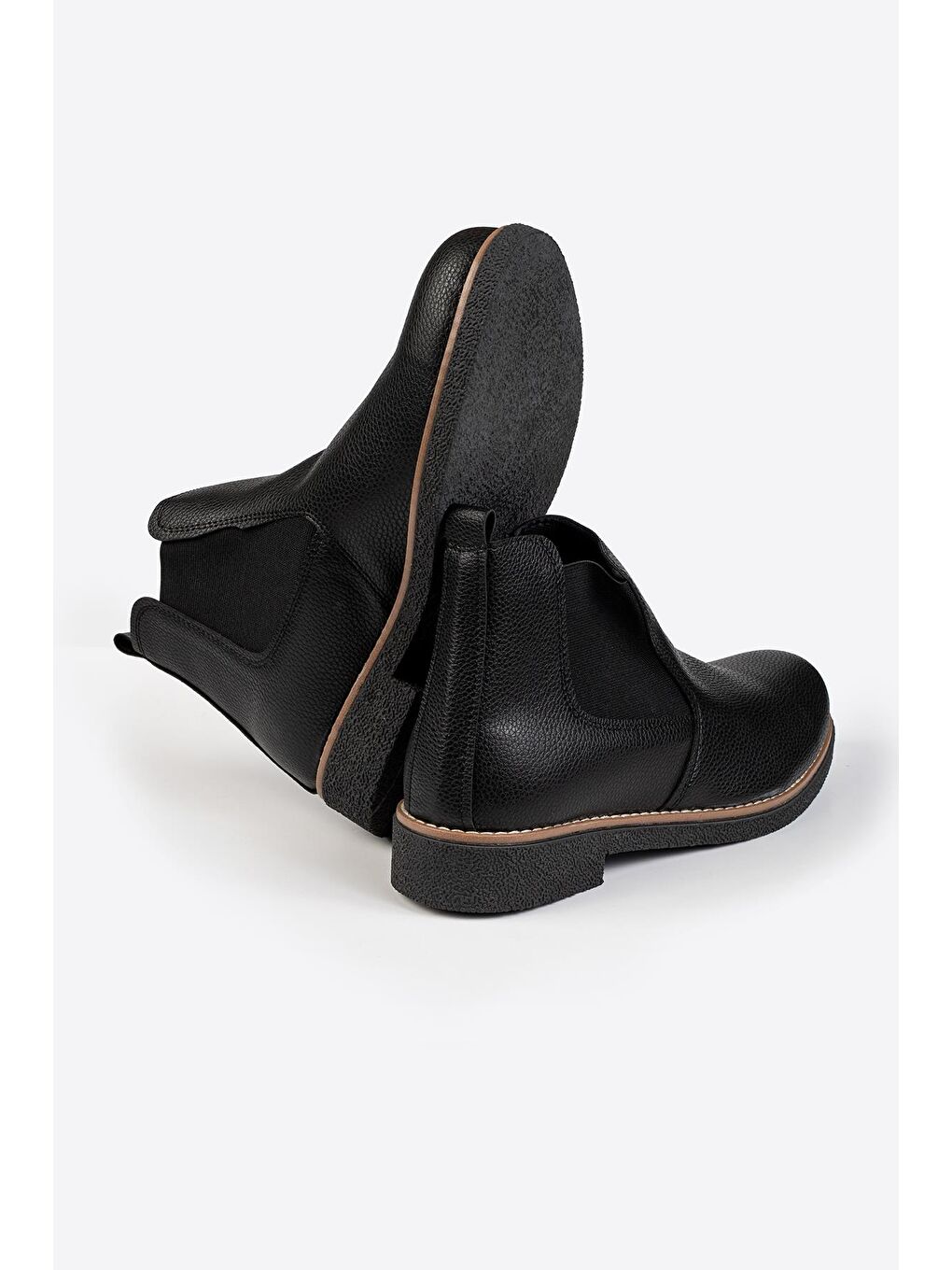 Siyah Lastik Detaylı Chelsea Bot-2