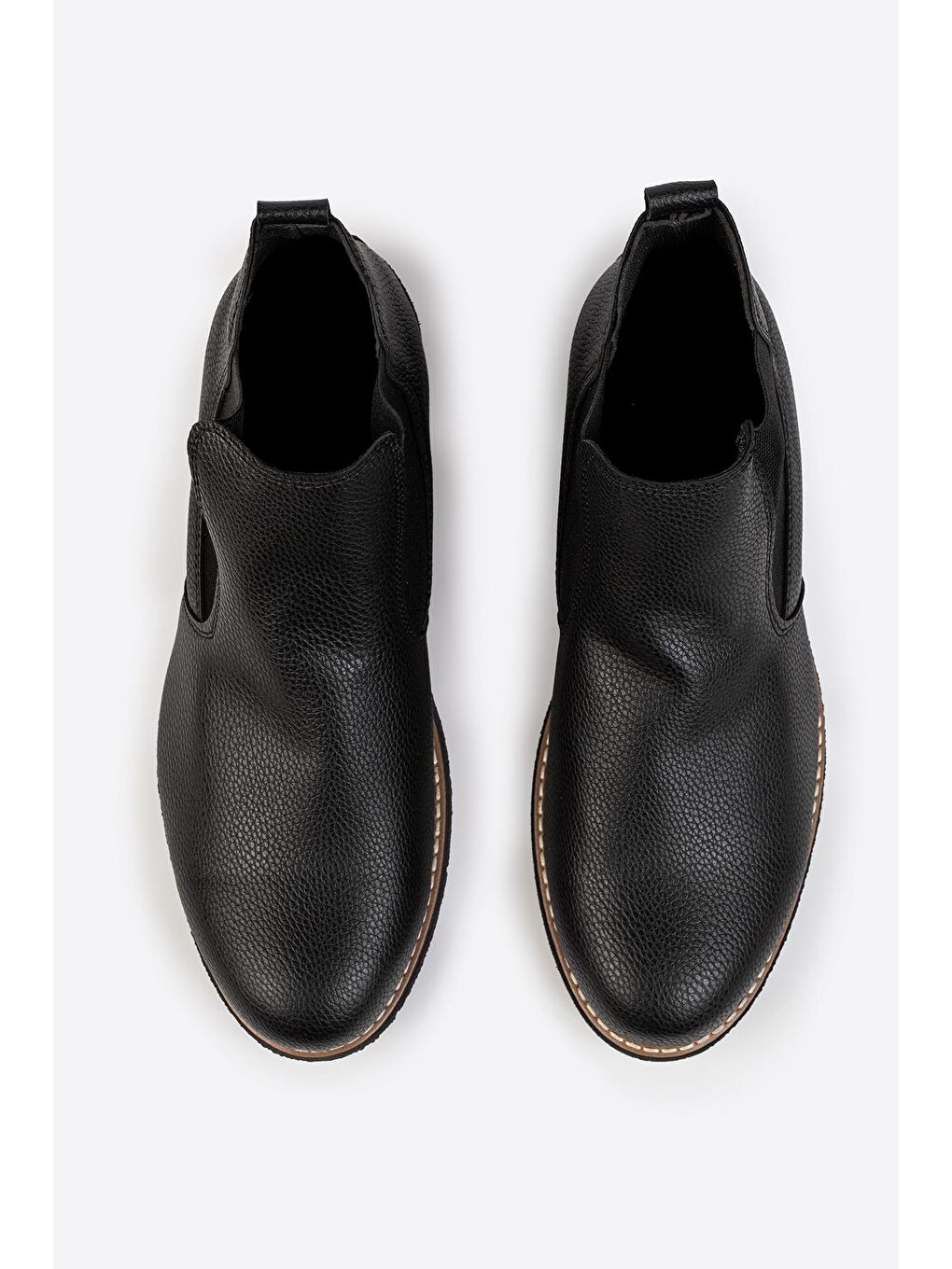 Siyah Lastik Detaylı Chelsea Bot-4