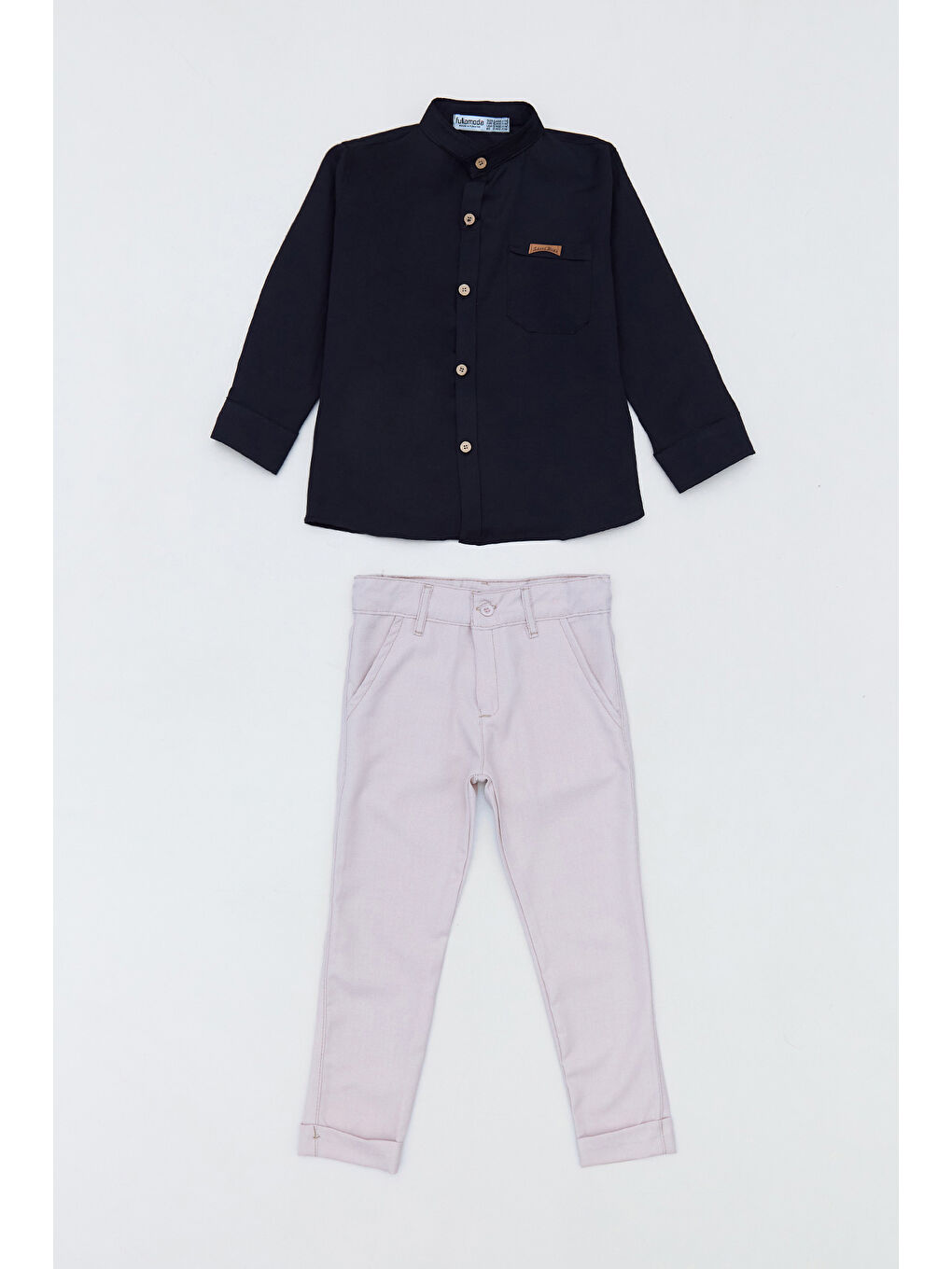 Siyah Düğmeli Cepli 2 Li Jogger Erkek Çocuk Takım