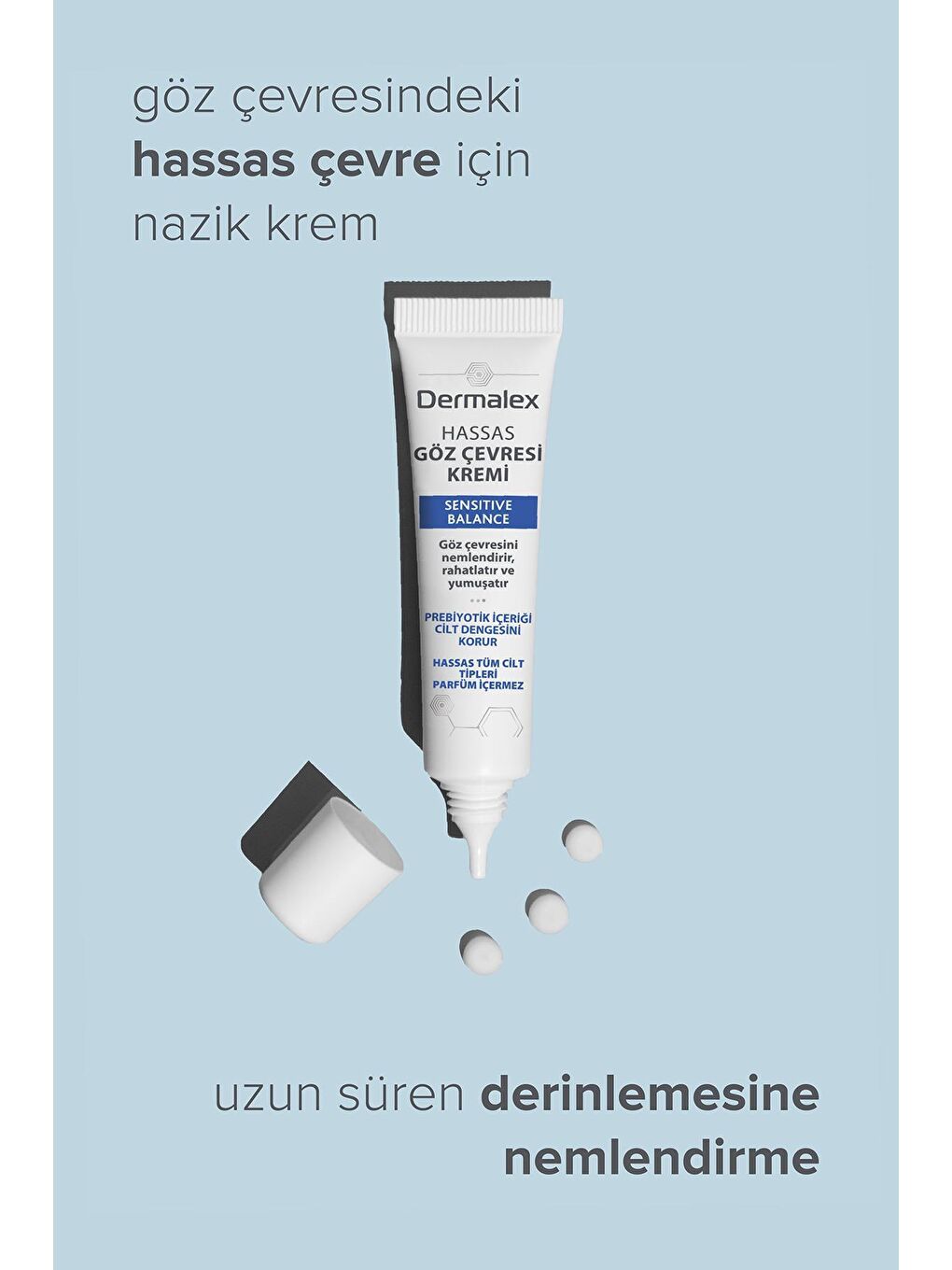 Dermalex Renksiz Sensitive Balance Hassas Göz Kremi - 2