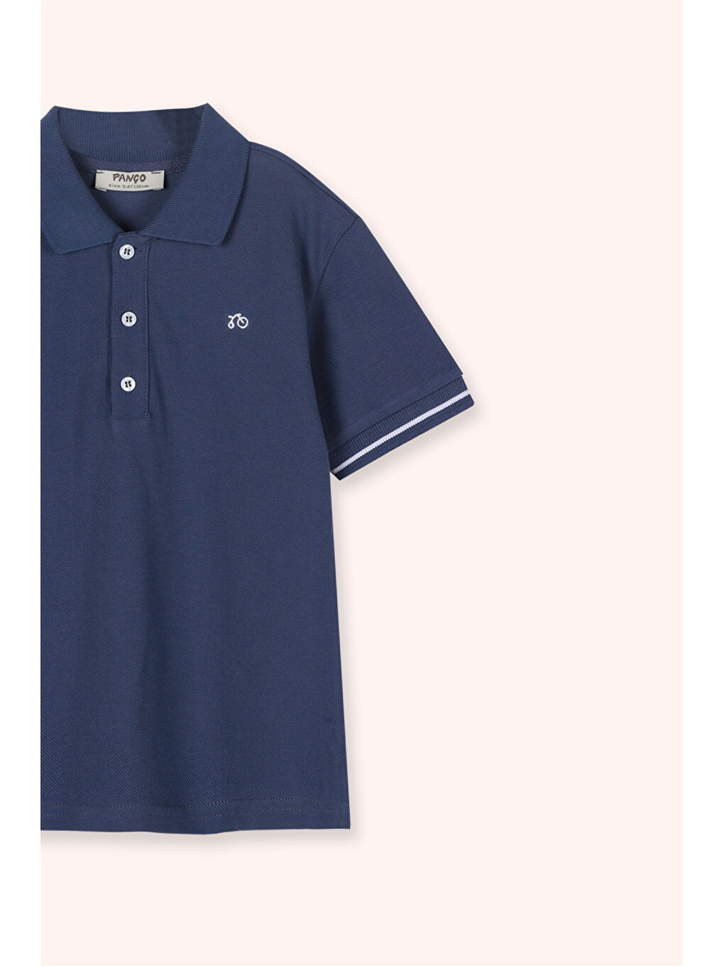 Lacivert Erkek Çocuk Polo T-Shirt Somon-2