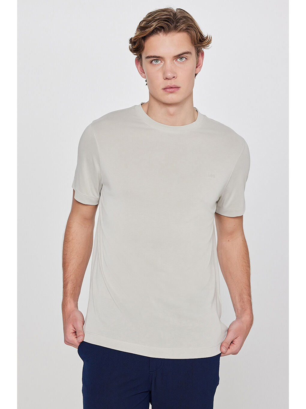 Yeşil Regular Fit Bisiklet Yaka Tişört