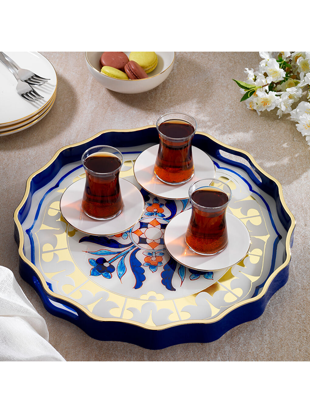 Aria Tepsi 1 Parça-Lacivert02