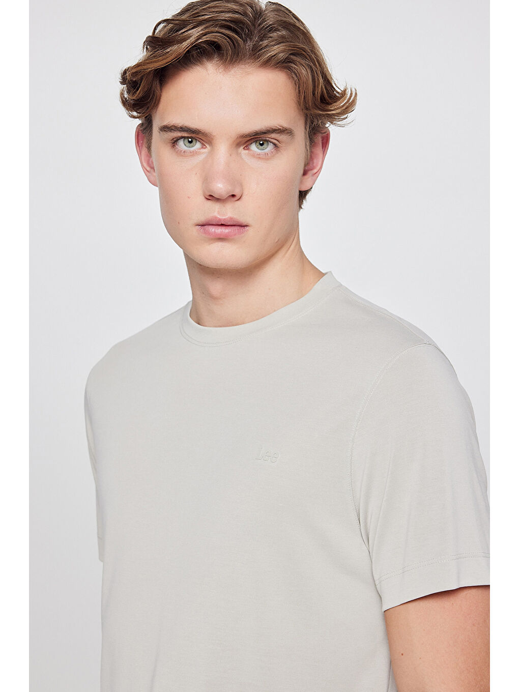 Yeşil Regular Fit Bisiklet Yaka Tişört-3