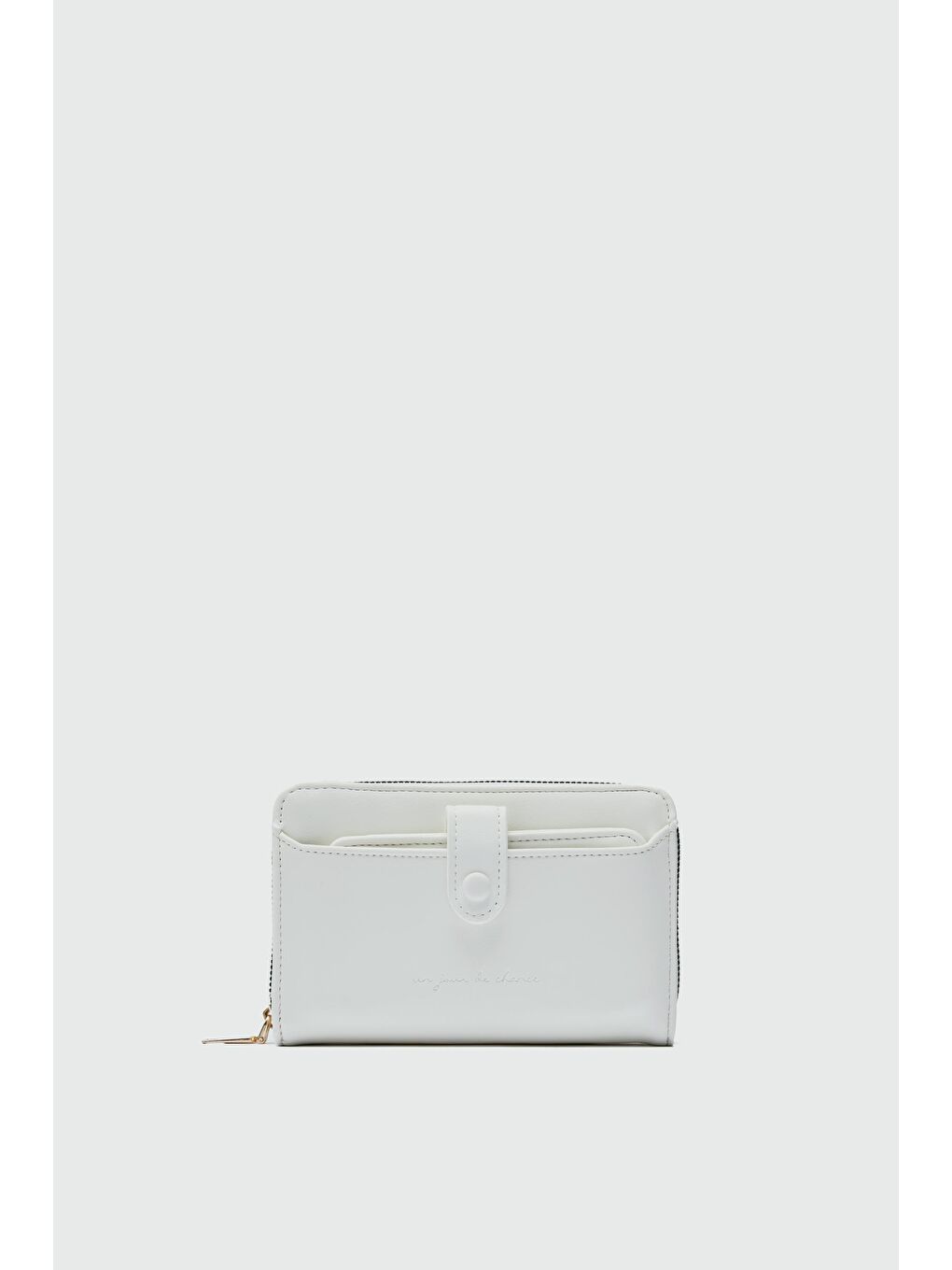 Angel Kartlık Detaylı Cüzdan Beyaz