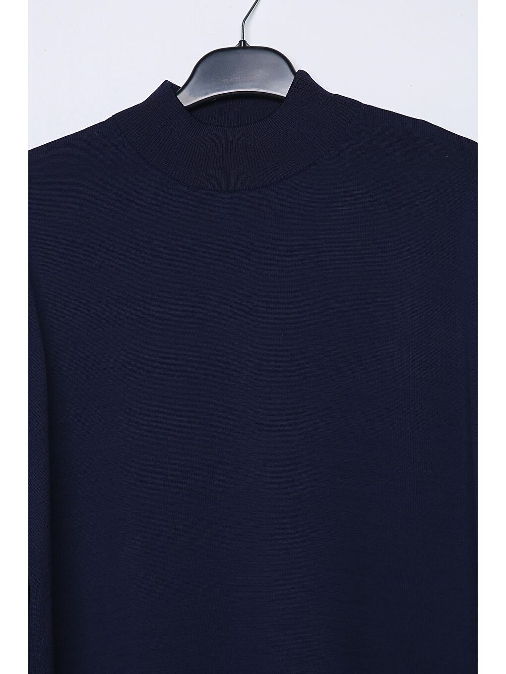 Lacivert Erkek Yarım Balıkçı Triko Kazak-2