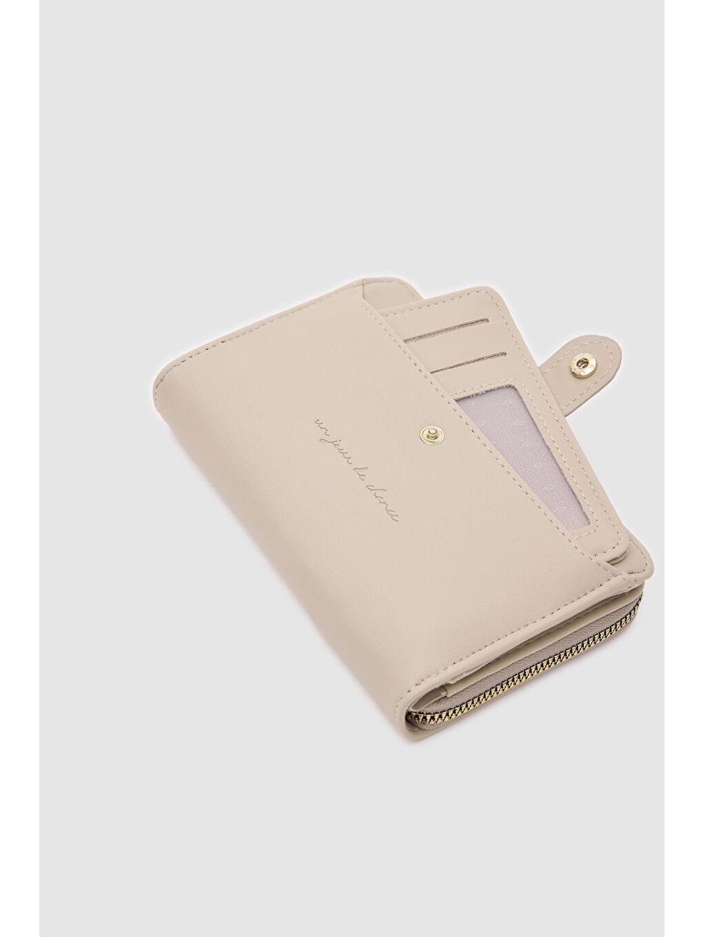 Angel Kartlıklı Cüzdan Bej-1
