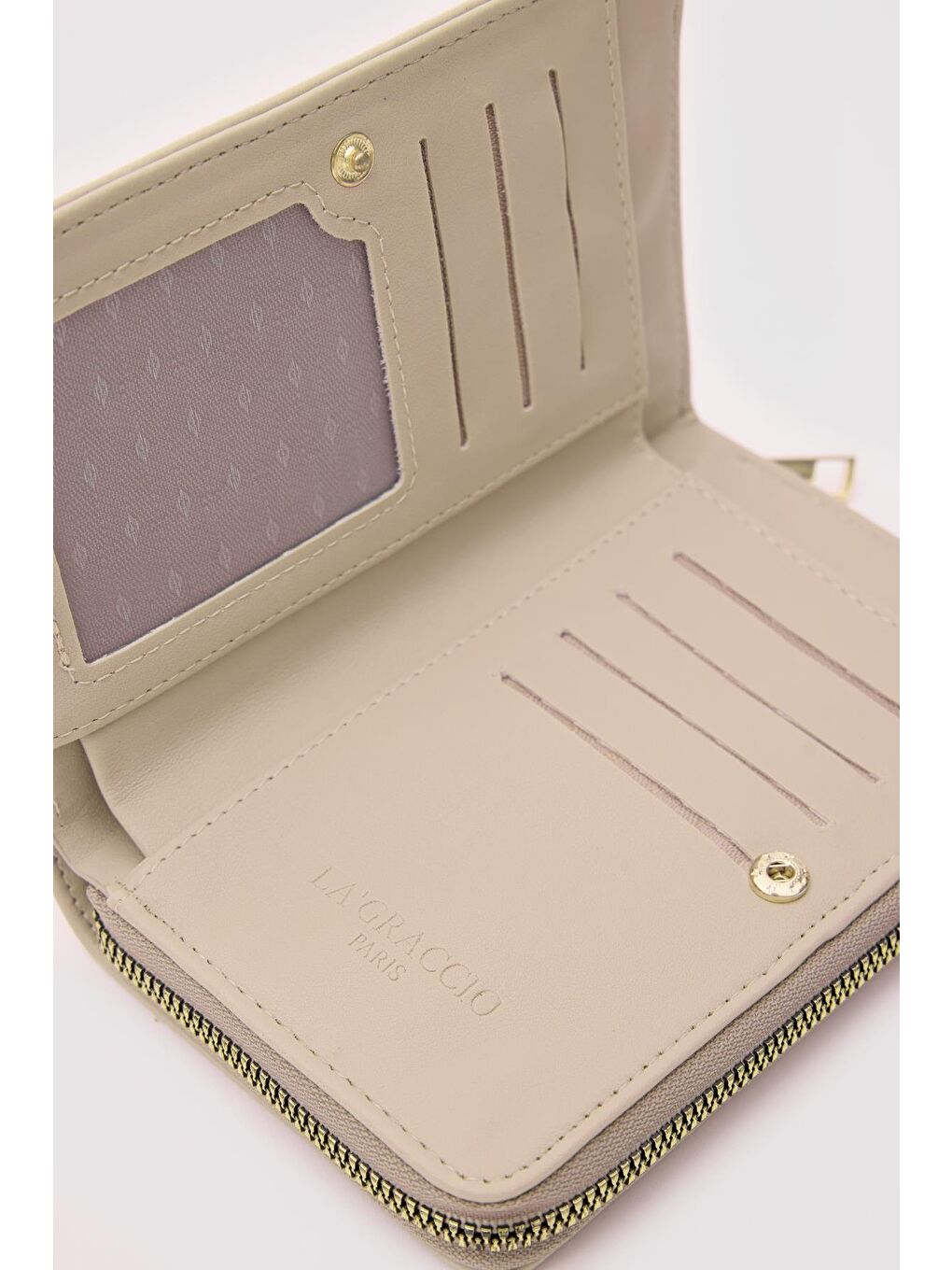 Angel Kartlıklı Cüzdan Bej-3