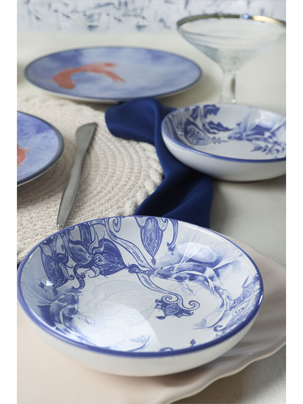 Karışık Koi Kahvaltı Takımı 10 Parça 4 kişilik-2