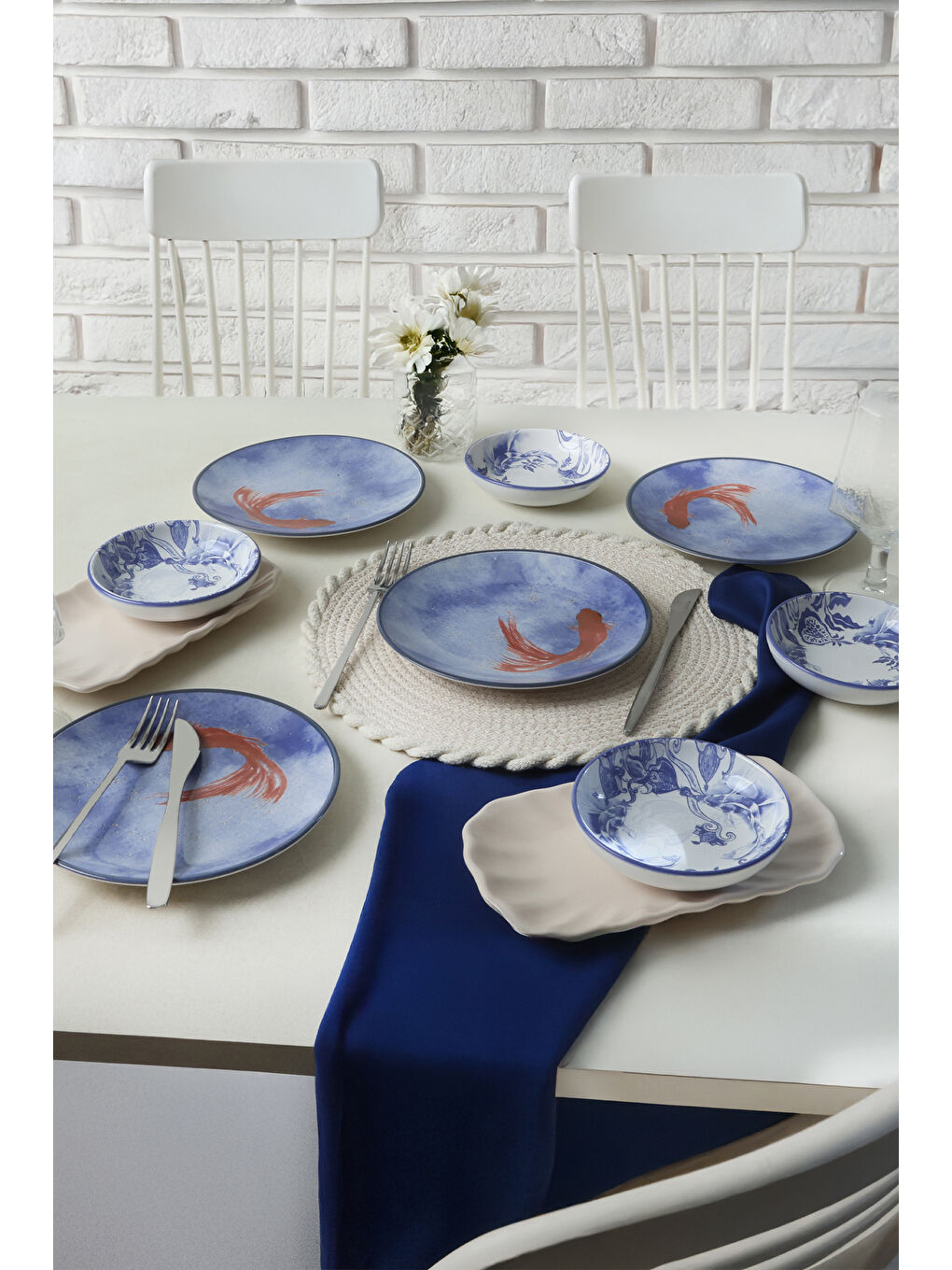 Karışık Koi Kahvaltı Takımı 10 Parça 4 kişilik-3