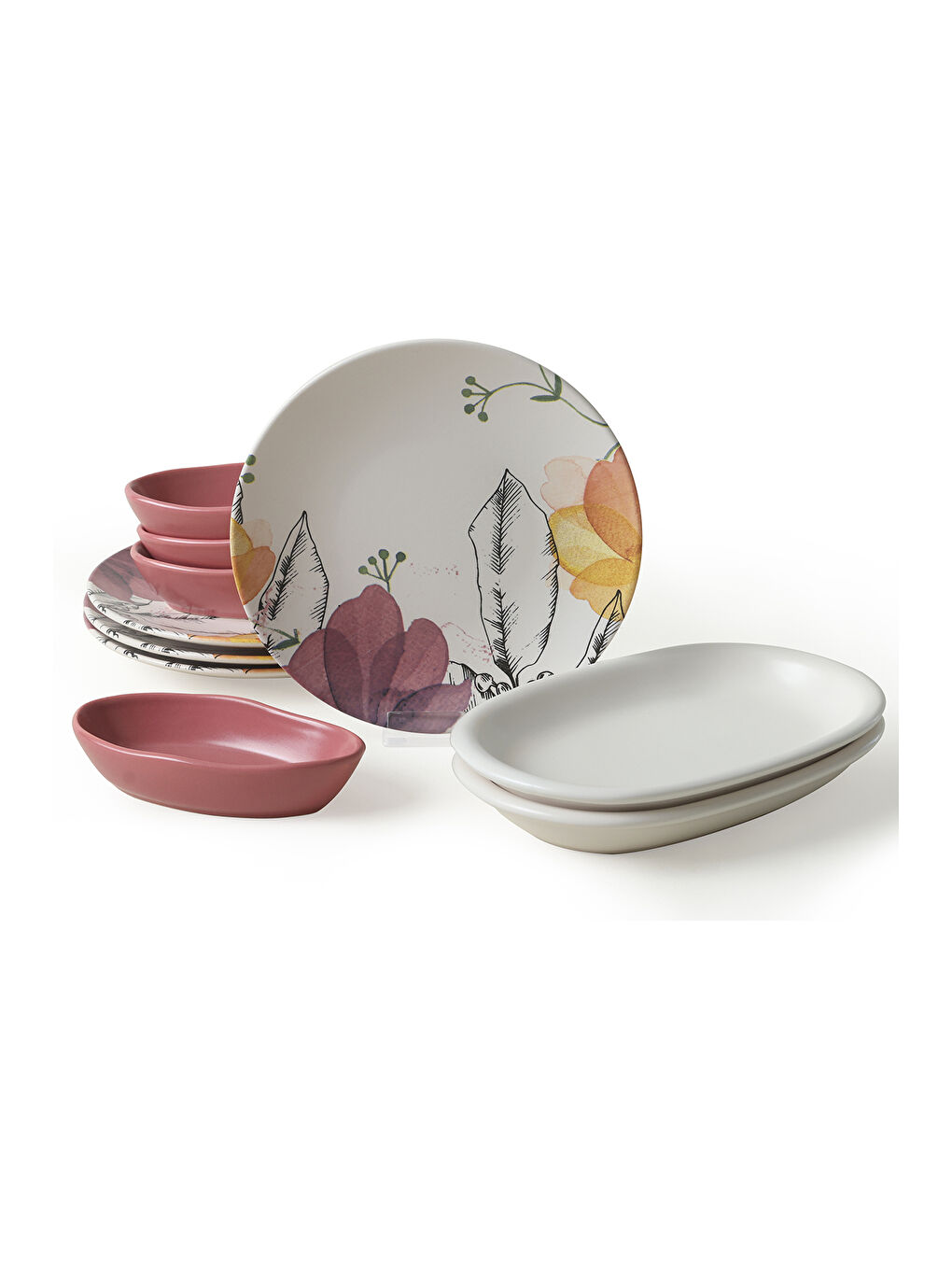 Karışık Lilia Kahvaltı Takımı 10 Parça 4 kişilik-7