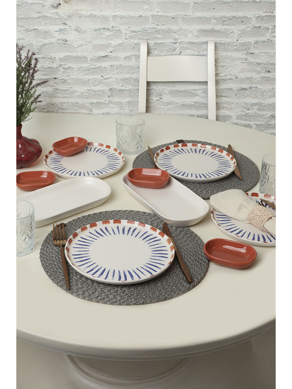 Karışık Red Line Kahvaltı Takımı 10 Parça 4 kişilik-3