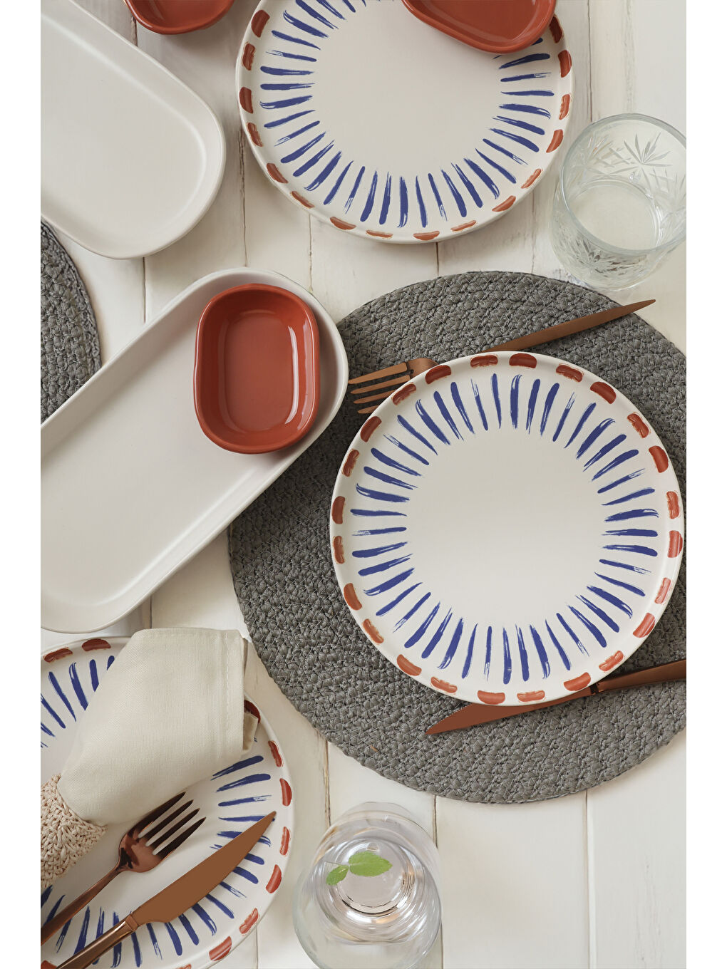 Karışık Red Line Kahvaltı Takımı 10 Parça 4 kişilik-4