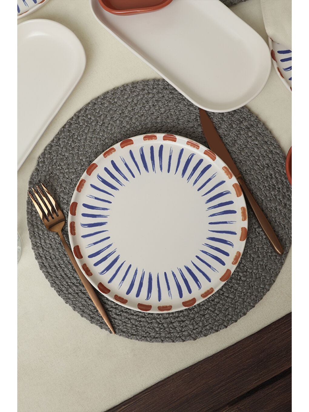 Karışık Red Line Kahvaltı Takımı 10 Parça 4 kişilik-5