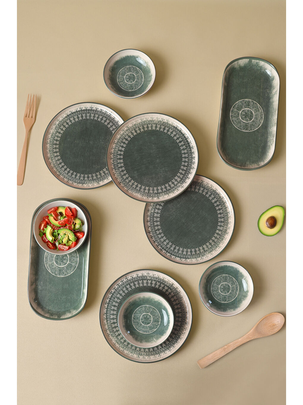 Karışık Maya Kahvaltı Takımı 10 Parça 4 kişilik-1