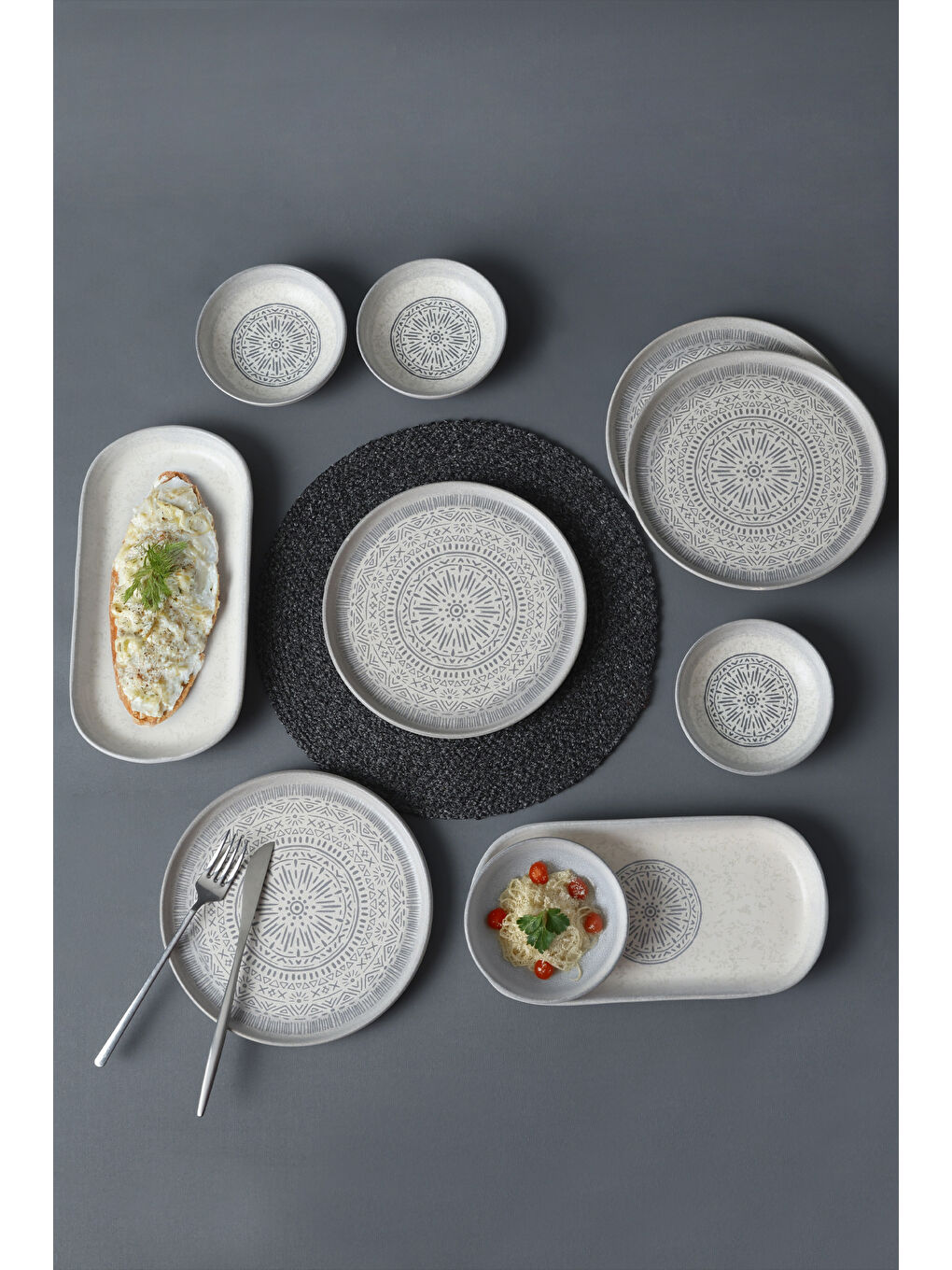 Karışık Stone Kahvaltı Takımı 10 Parça 4 kişilik