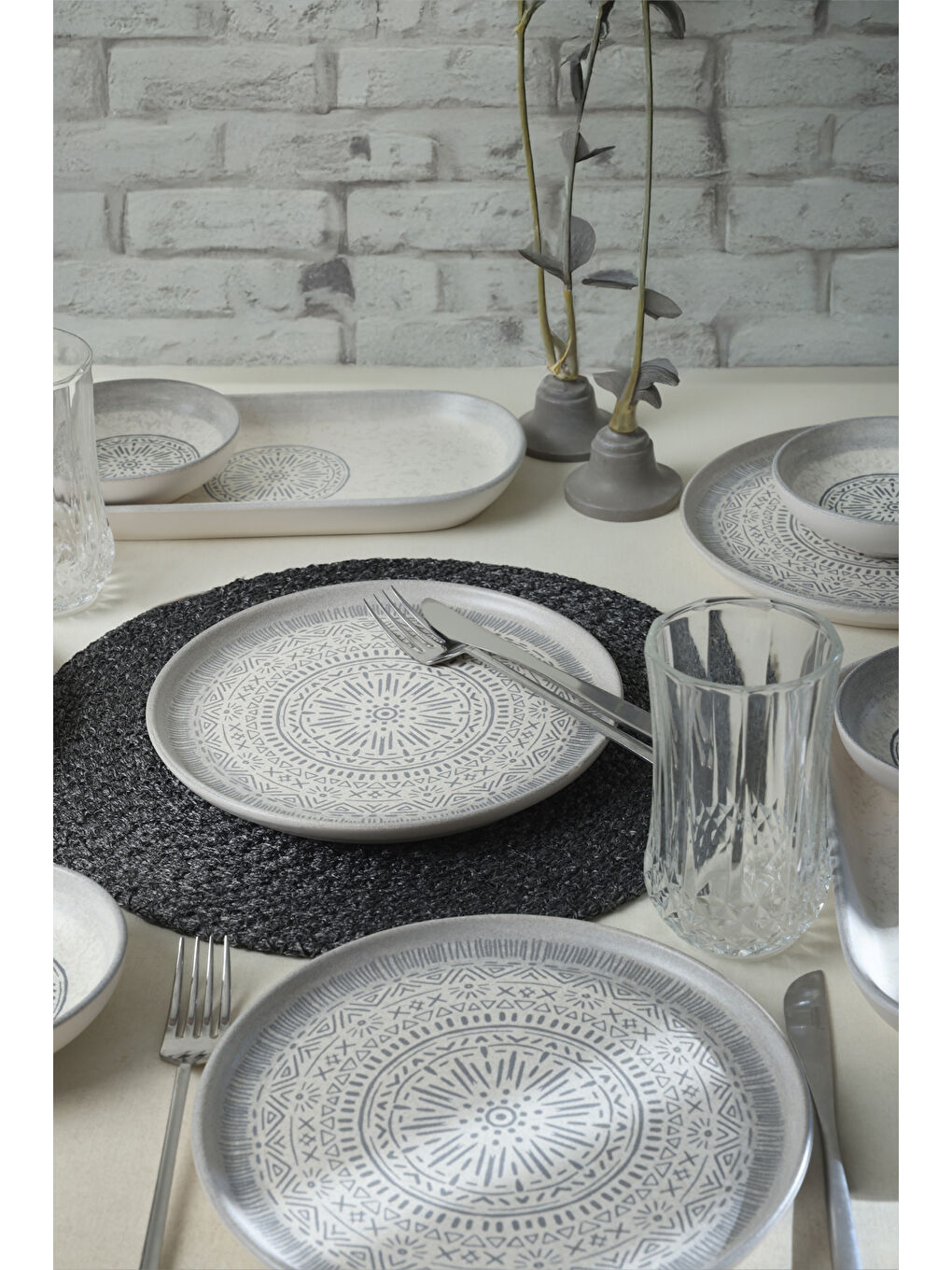 Karışık Stone Kahvaltı Takımı 10 Parça 4 kişilik-2