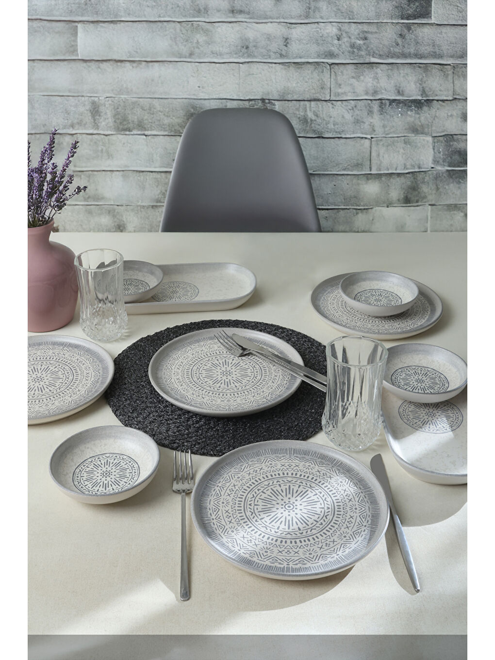 Karışık Stone Kahvaltı Takımı 10 Parça 4 kişilik-3