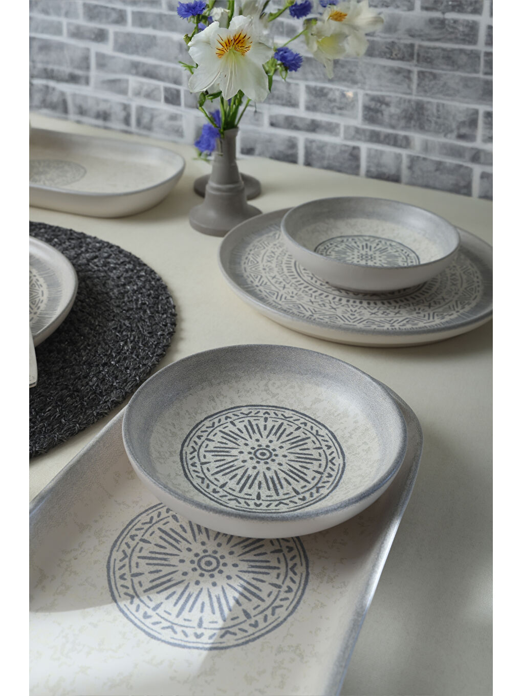 Karışık Stone Kahvaltı Takımı 10 Parça 4 kişilik-4