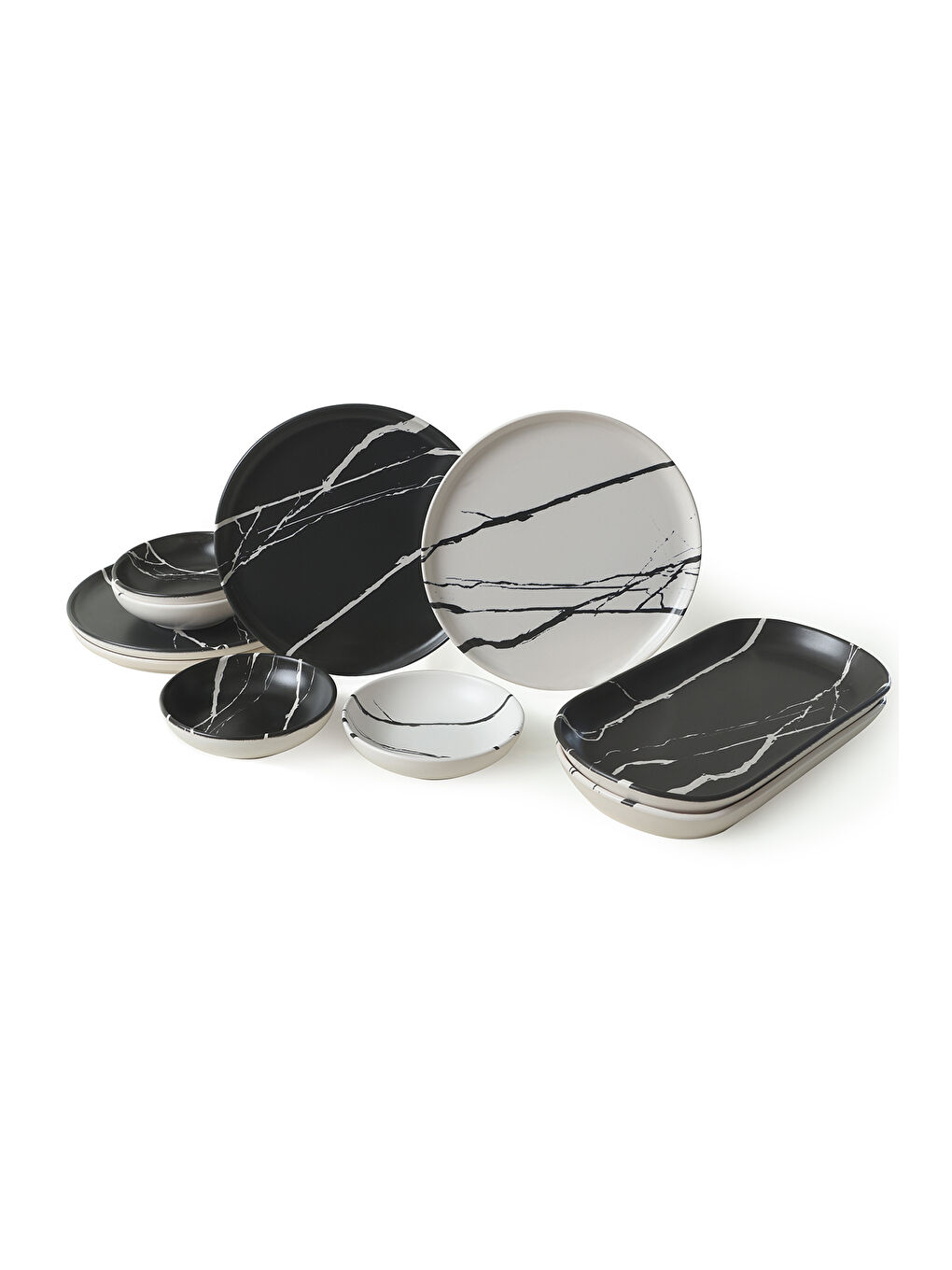 Karışık Mermer Kahvaltı Takımı 10 Parça 4 kişilik-7