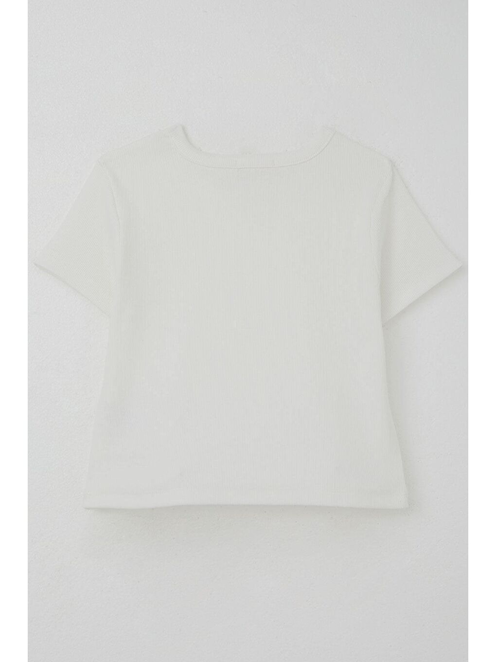 Kız Çocuk Tişört Kalp Armalı Ekru (9-14 Yaş)-1